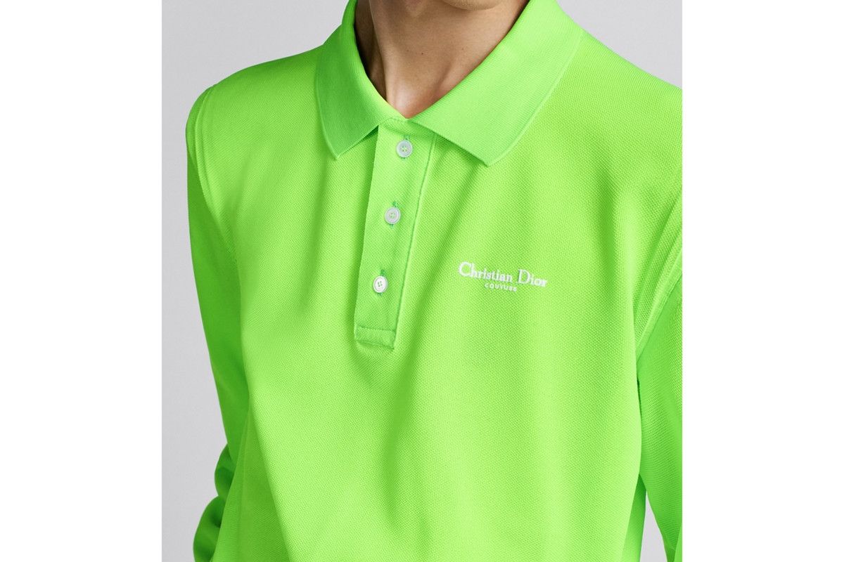 Dior o1bcso1str0226 Couture Polo Shirt in Green Size US XL / EU 56 / 4 - 7 Thumbnail