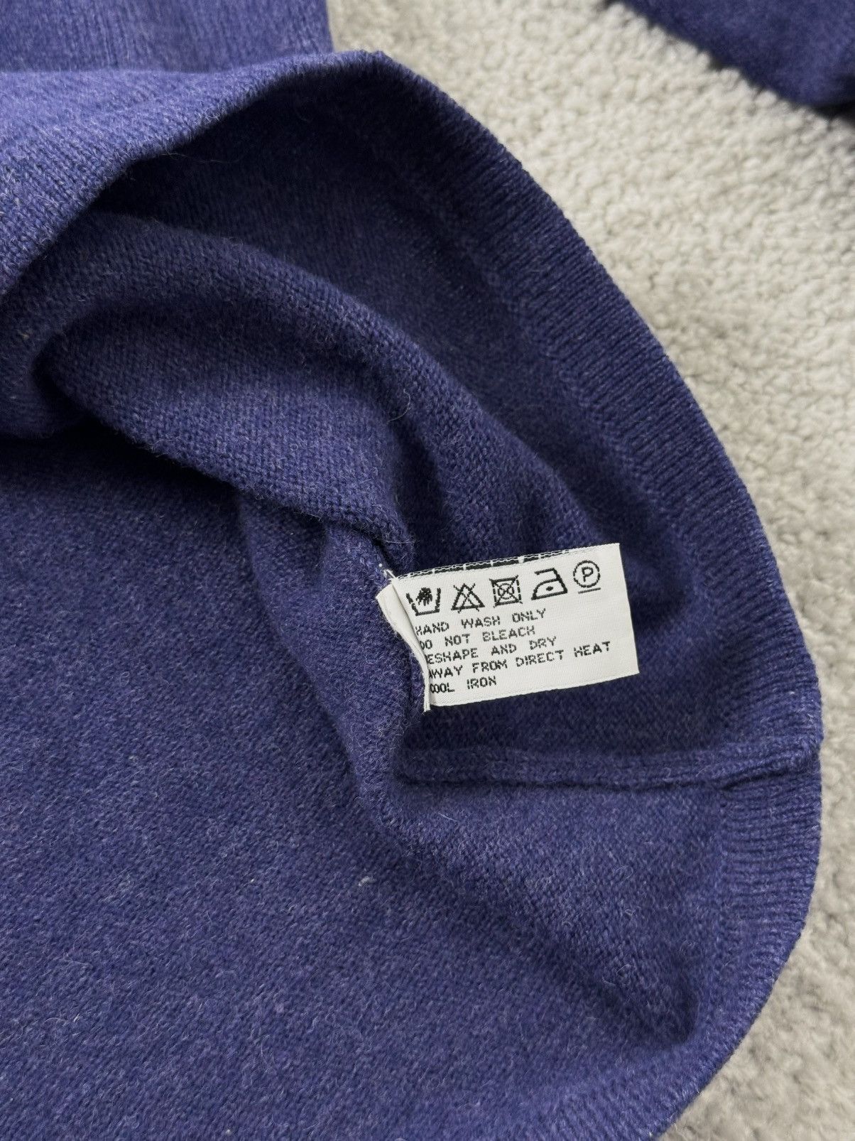 Burberry Burberry Lambswool Pullover Sweater Blue Men’s Size L Size US L / EU 52-54 / 3 - 5 Thumbnail