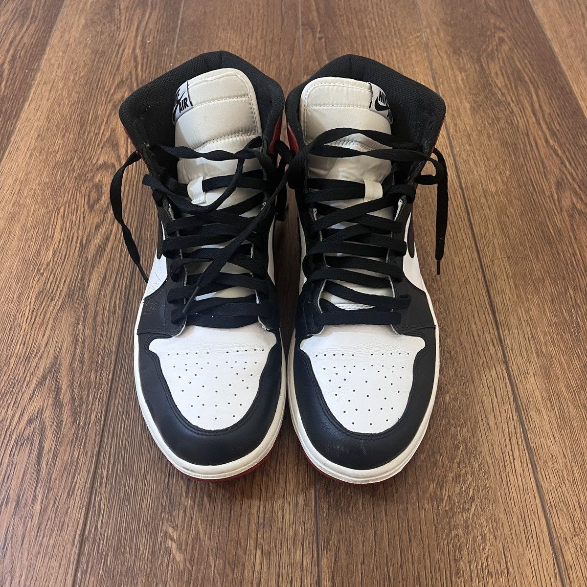 Jordan Brand × Nike Air Jordan 1 Retro OG 2013 High Black Toe Size US 11.5 / EU 44-45 - 4 Thumbnail