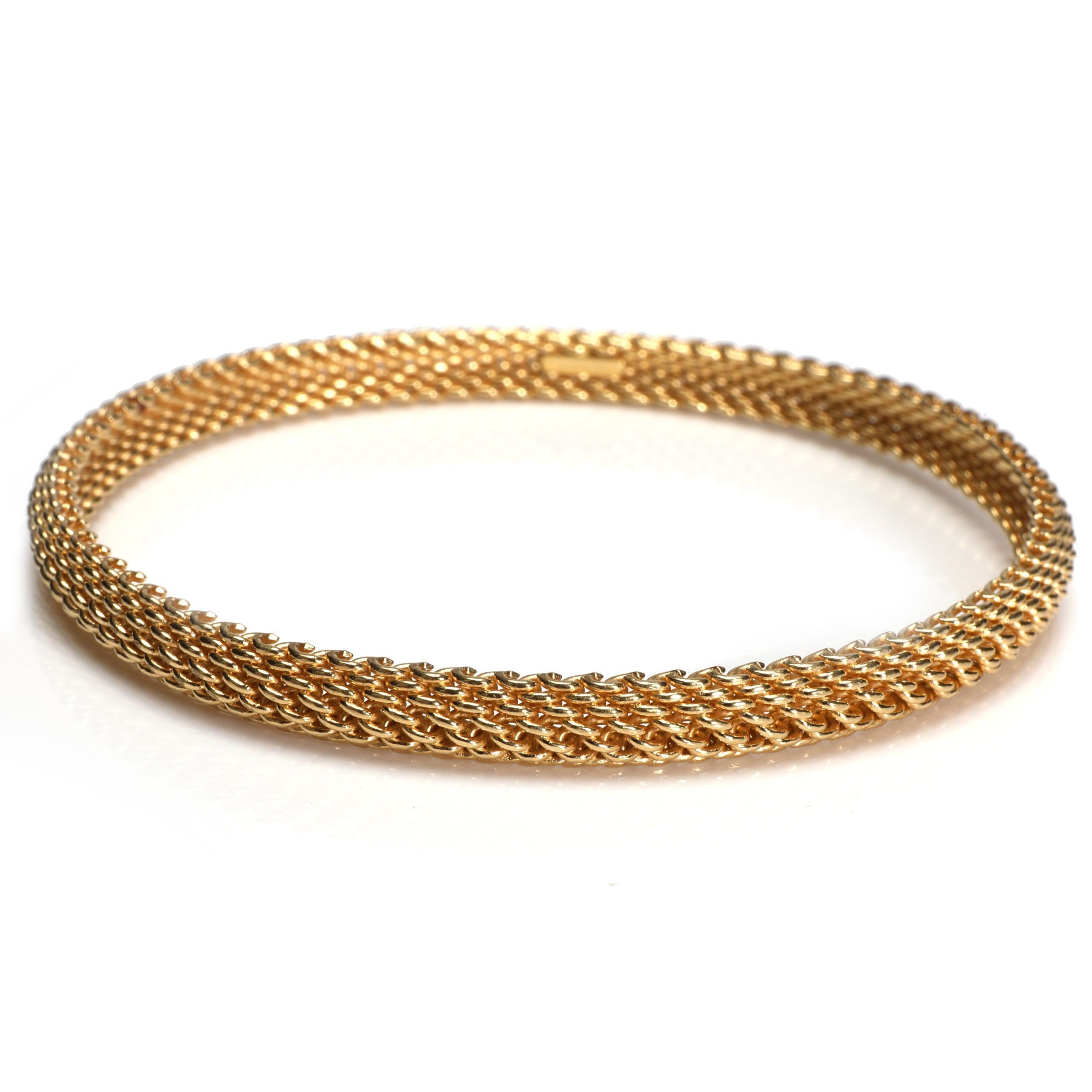 image of Tiffany Co Tiffany & Co. Somerset Bangle In 18Kt Yellow Gold, Women's