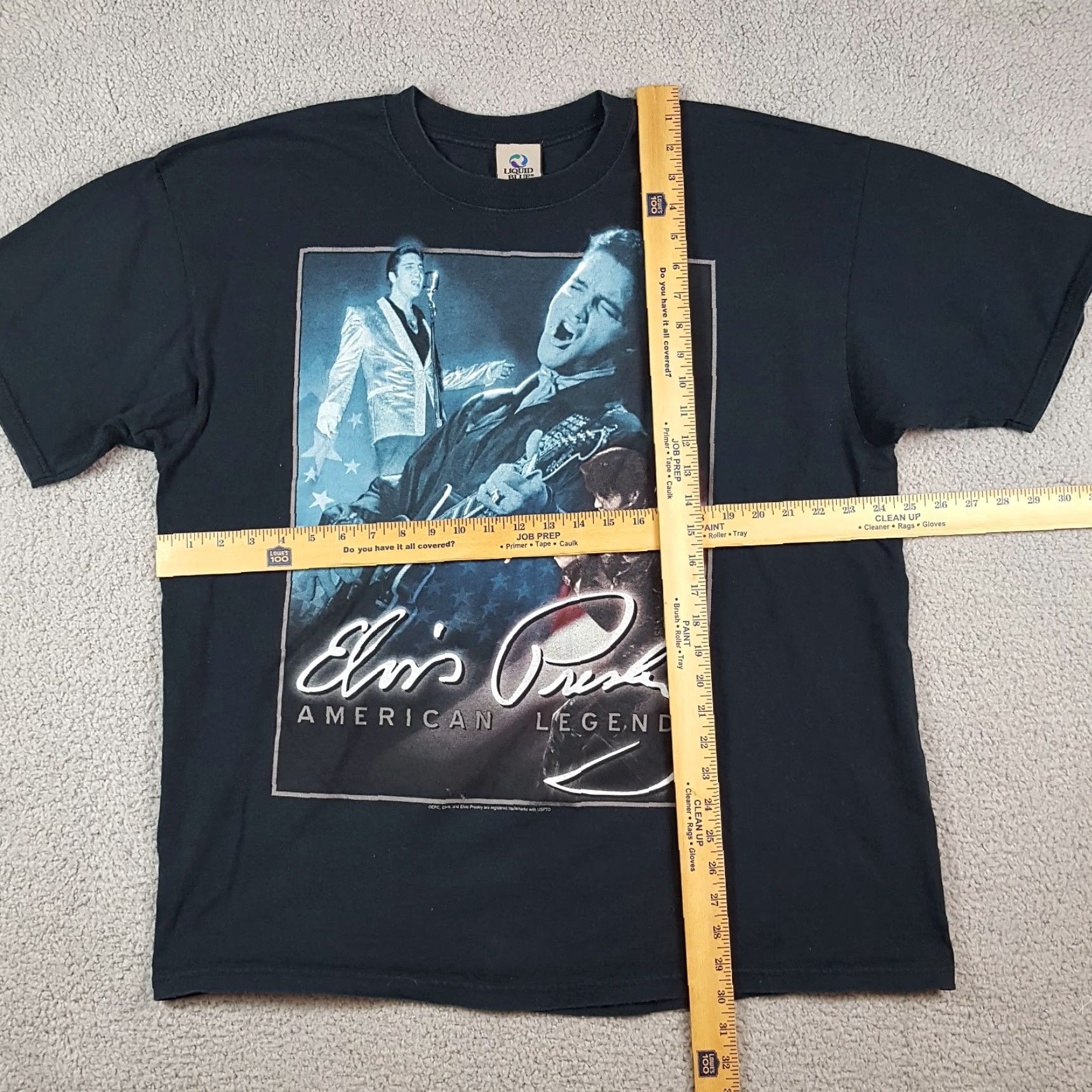 Liquid Blue VINTAGE Liquid Blue Elvis Presley Music Band Tour T-Shirt Men's XL Black 00s Rockabilly Retro Size US XL / EU 56 / 4 - 7 Thumbnail
