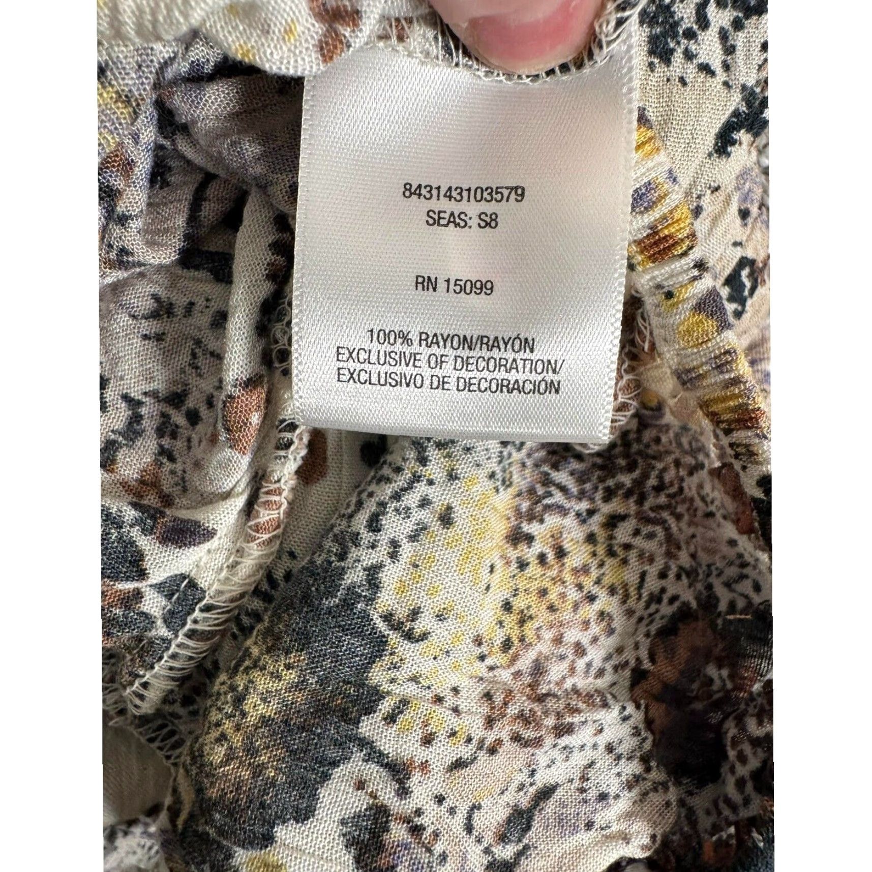 Vintage VINTAGE Bohemian Top Small S Women Bell Sleeve Boat Neck Lace Rayon Floral Peasant Chic Whimsigoth Grunge Casual Party/Cocktail Lightweight Pink? Size S / US 4 / IT 40 - 3 Thumbnail