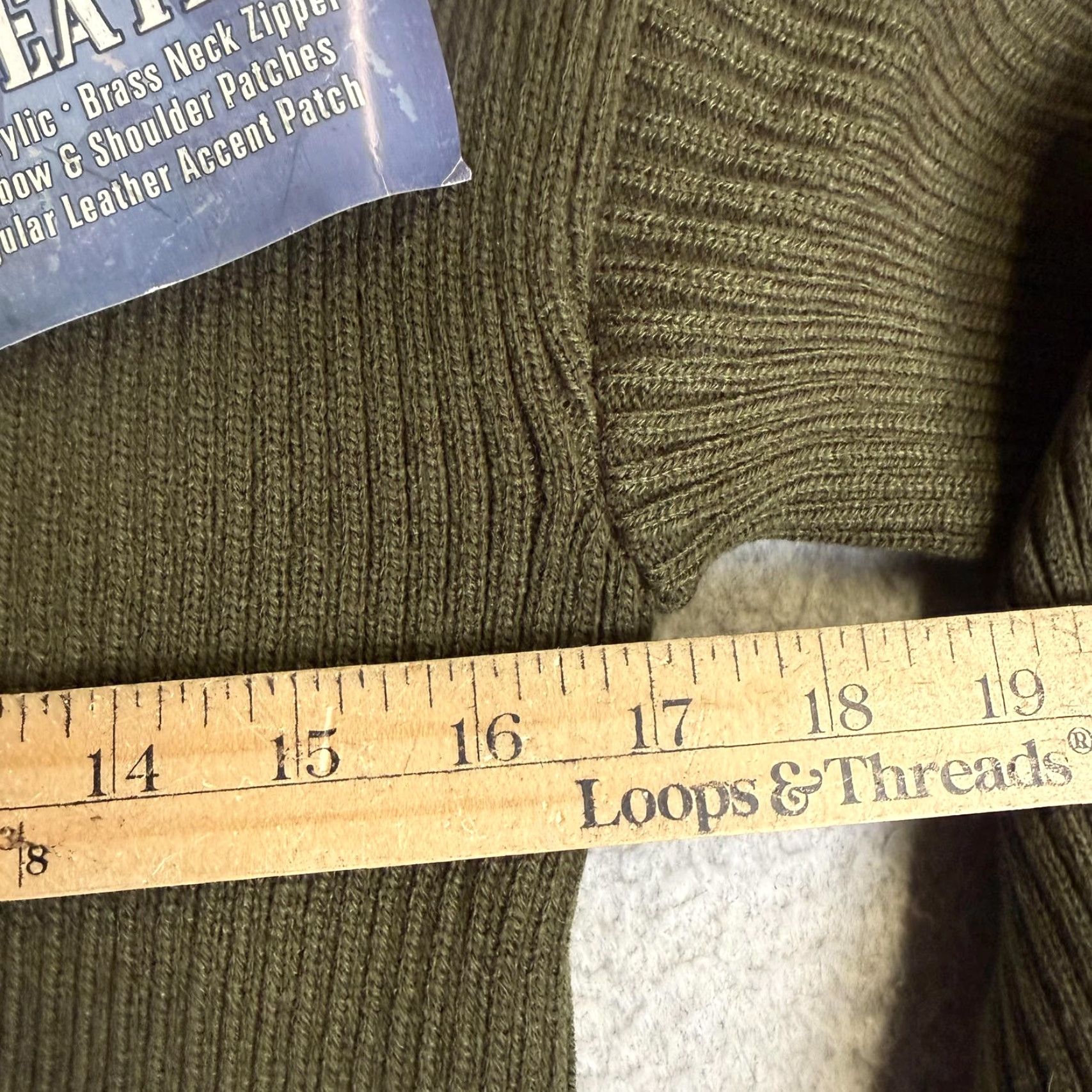 Rothco Rothco 1/4 Zip Acrylic Commando Sweater Olive Drab XL Men Green Pullover Winter Knit Shirt Size US XL / EU 56 / 4 - 5 Thumbnail