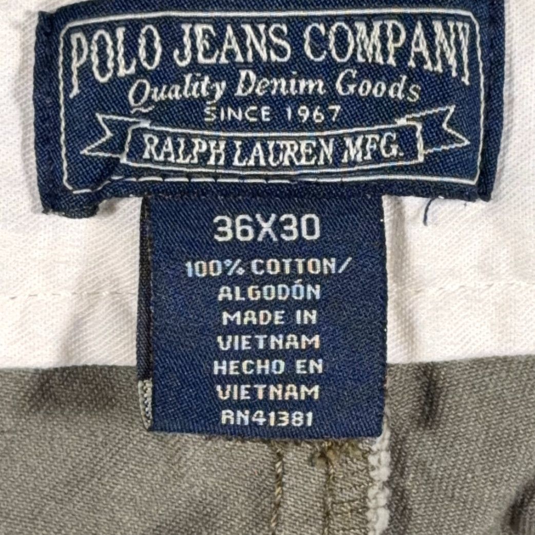 Polo Ralph Lauren Polo Jeans Co Pants Mens 34x30 Green Polo Jeans Co Pants Chino Military Straight Y2K Size US S / EU 44-46 / 1 - 5 Thumbnail