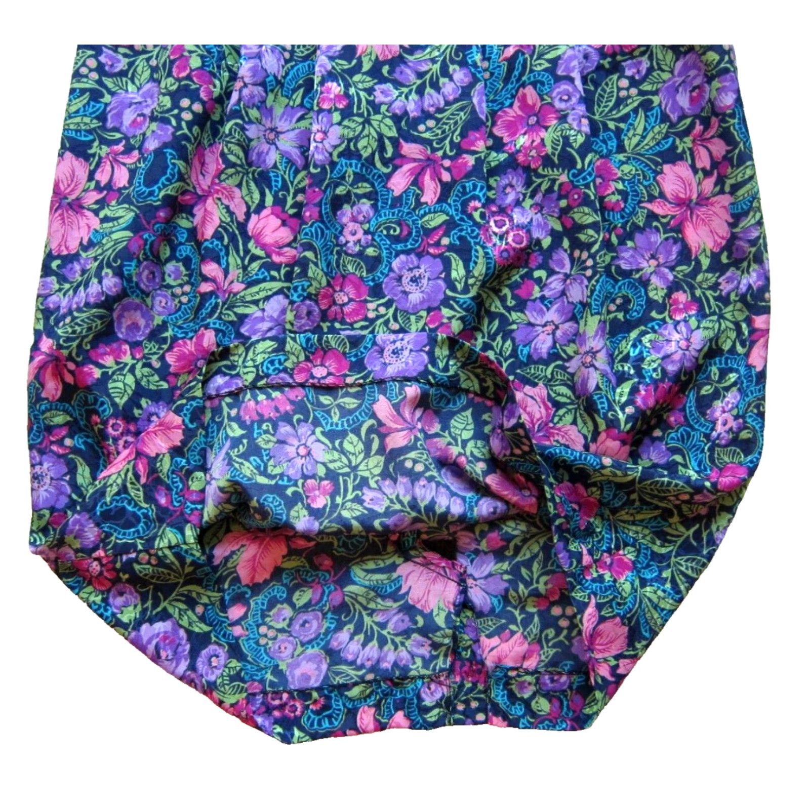 Vintage Vtg Maggy Boutique 80s Floral Short Sleeve Wiggle Dress 4 Size 27" / US 4 / IT 40 - 5 Thumbnail
