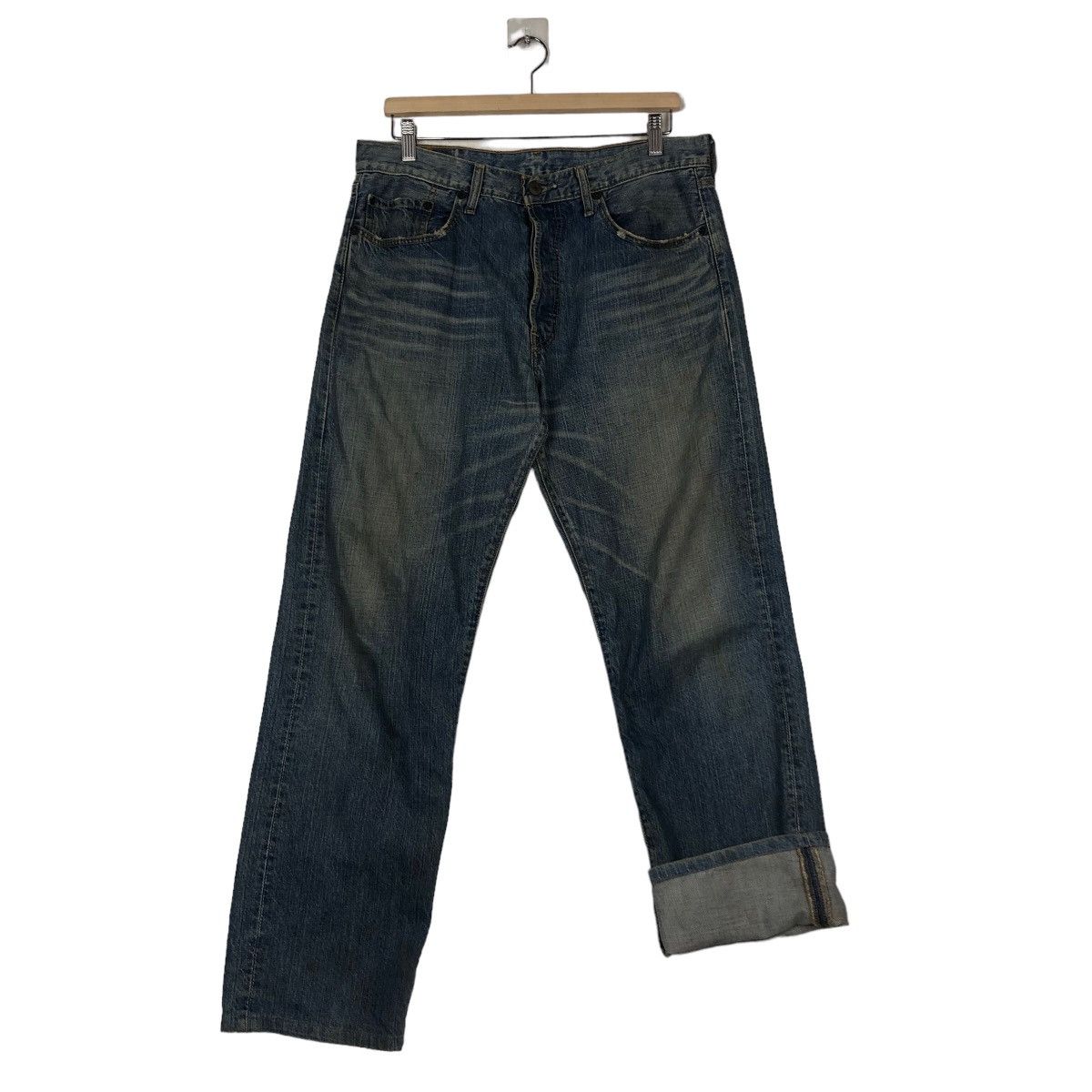 Levi's 🔥Vintage Lot 501 Levi’s Denim Jeans Biker Distressed Design Size US 34 / EU 50 - 11 Thumbnail