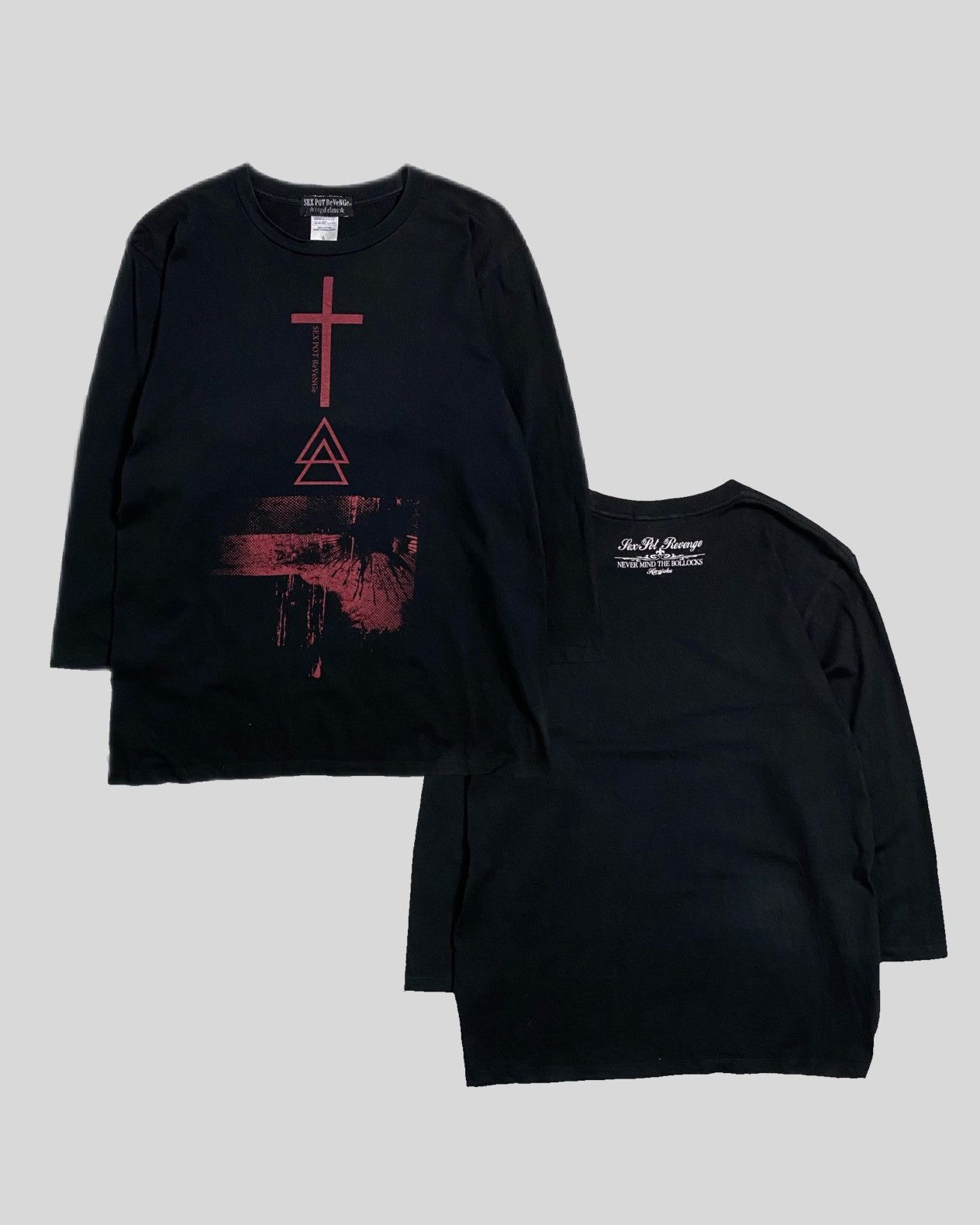 Japanese Brand Sex Pot Revenge gothic vkei long sleeve tshirt Size US L / EU 52-54 / 3 - 1 Thumbnail