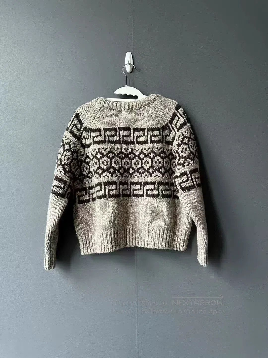 Celine celine brown small check high-neck sweater. Size XS / US 0-2 / IT 36-38 - 2 Thumbnail