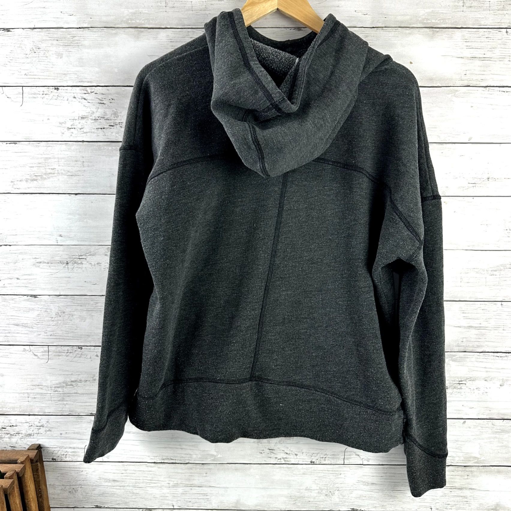 The North Face The North Face Womens Hoodie Large dark gray Sweatshirt Pullover Size L / US 10 / IT 46 - 6 Thumbnail