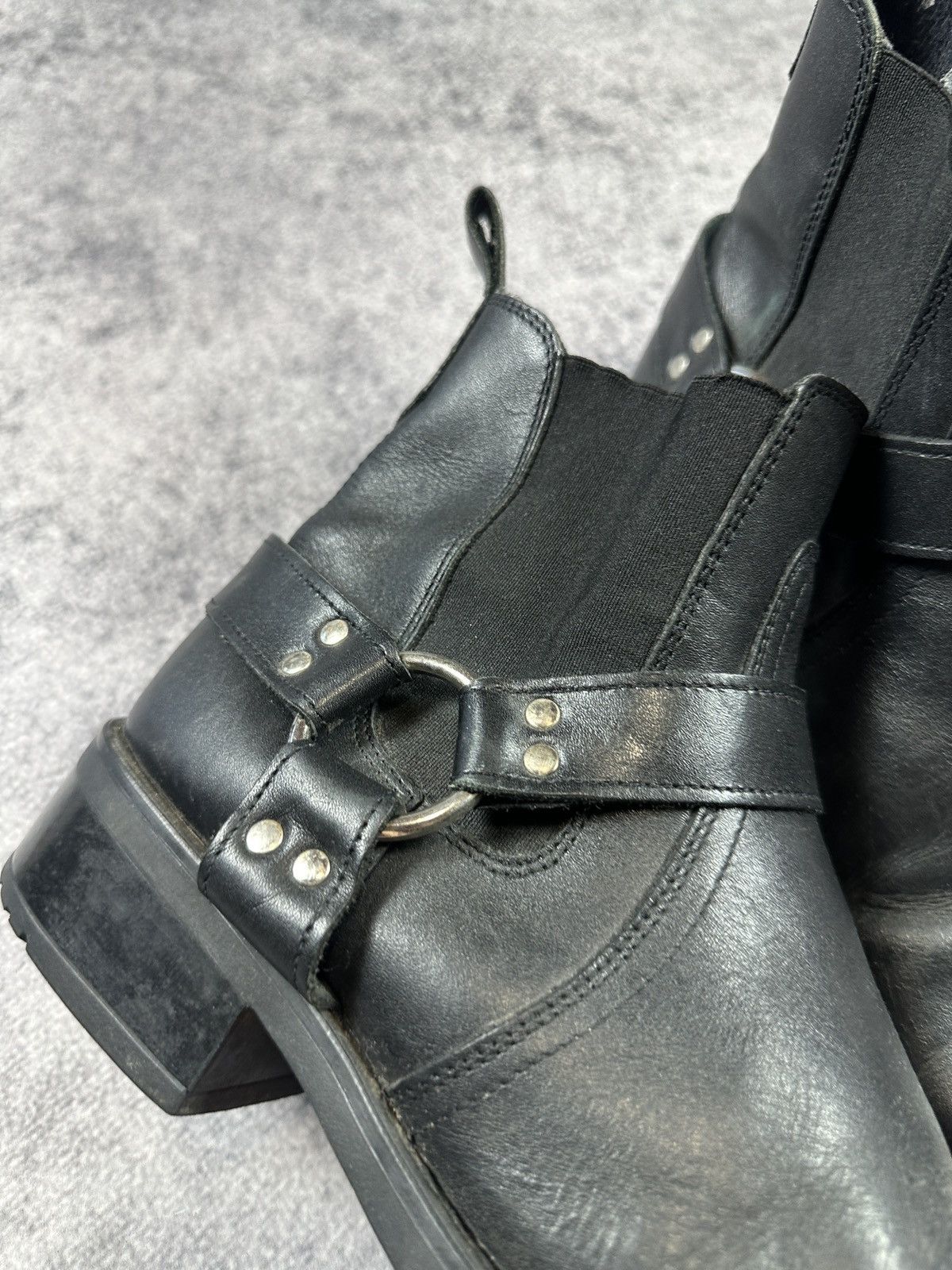 Vintage Vintage Cowboy Rockwood Leather High Boots Streetwear USA 44 Size US 10.5 / EU 43-44 - 2 Thumbnail