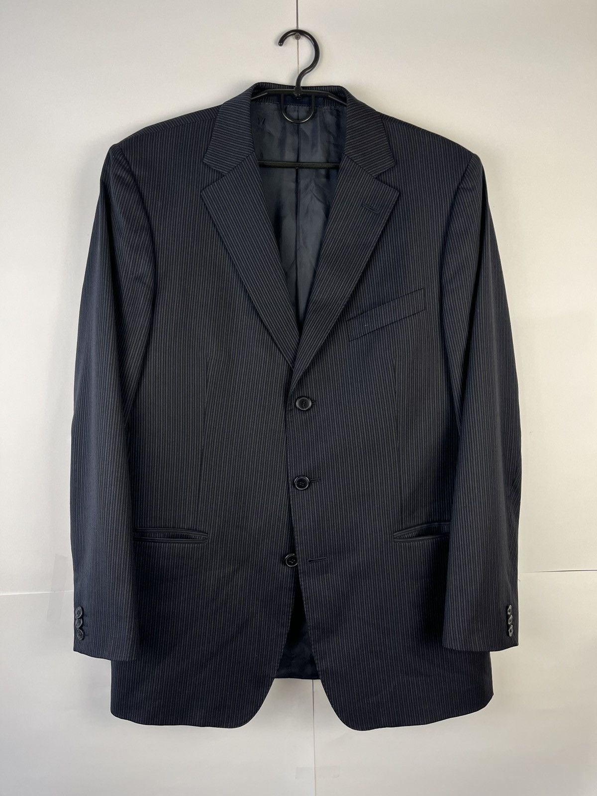Z Zegna Z Zegna City Luxury Wool Stripped Suit Made in Italy Size 42R - 2 Thumbnail