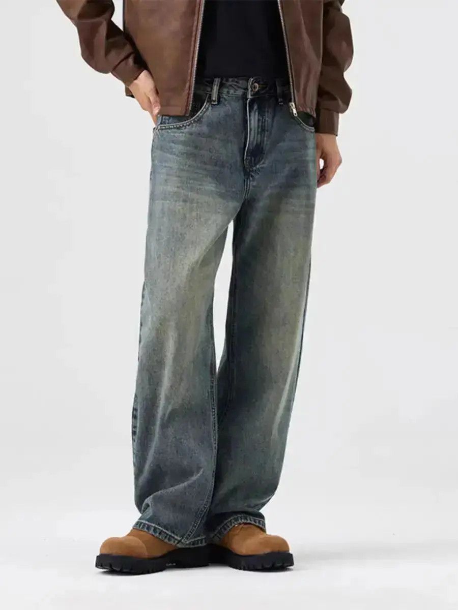 Japanese Brand American Vintage High Street Loose Straight Jeans Size US 30 / EU 46 - 1 Thumbnail