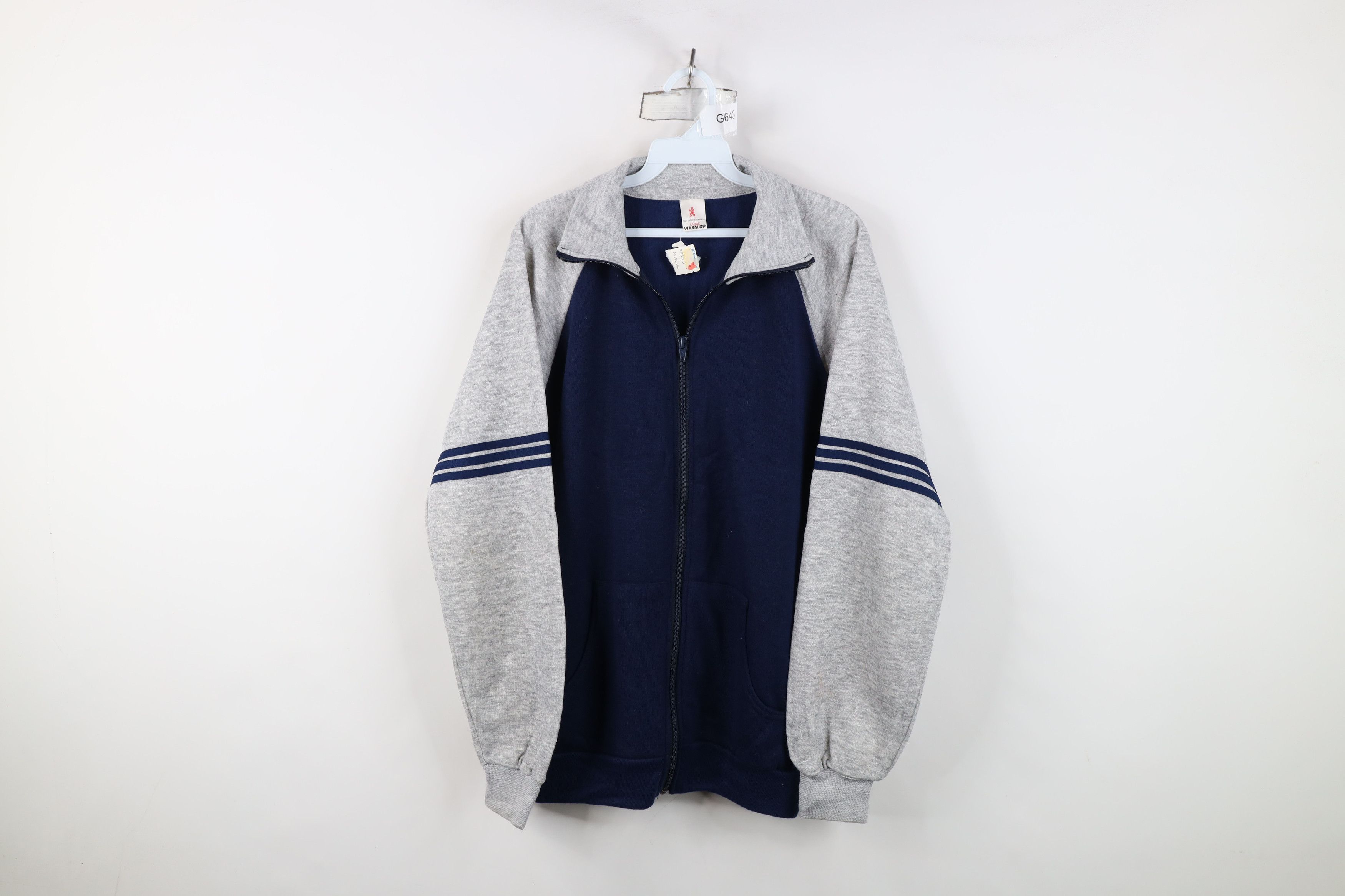 Vintage Deadstock Vintage 60s 70s Streetwear Up Track Jacket USA Size US L / EU 52-54 / 3 - 1 Thumbnail