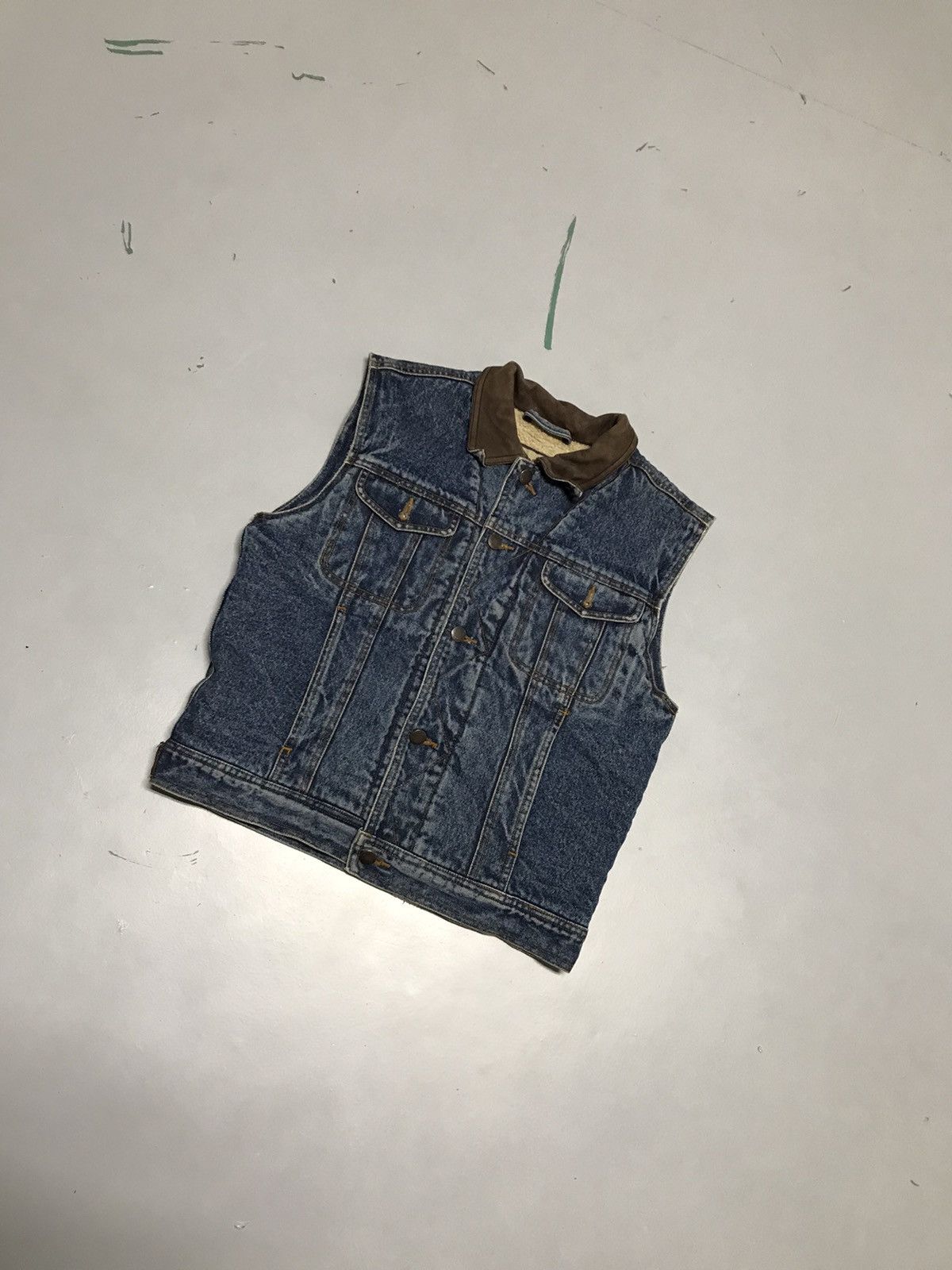 Wrangler Vintage wrangler sherpa line denim vest Size US XXS / EU 40 - 3 Thumbnail