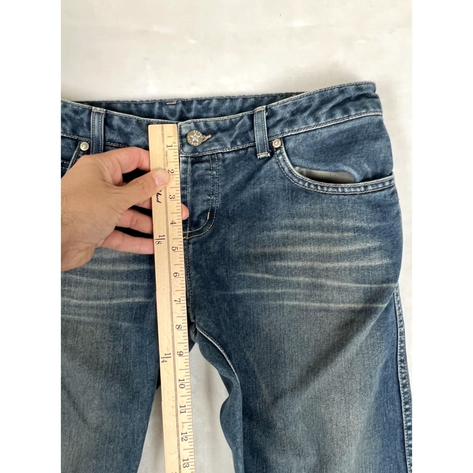 Hurley VINTAGE Hurley Jeans Women's 7 Medium Blue Bootcut Denim Mid Rise 32in Inseam 5-Pocket Womens Jeans Size 28" / US 6 / IT 42 - 5 Thumbnail