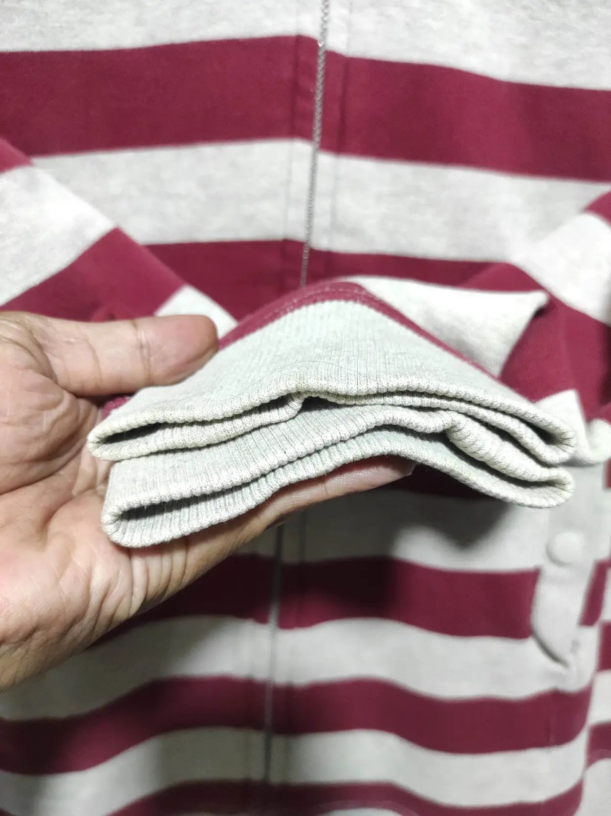Japanese Brand Clride Stripe zip fur hoodie ifsix LGB style Size US S / EU 44-46 / 1 - 8 Thumbnail