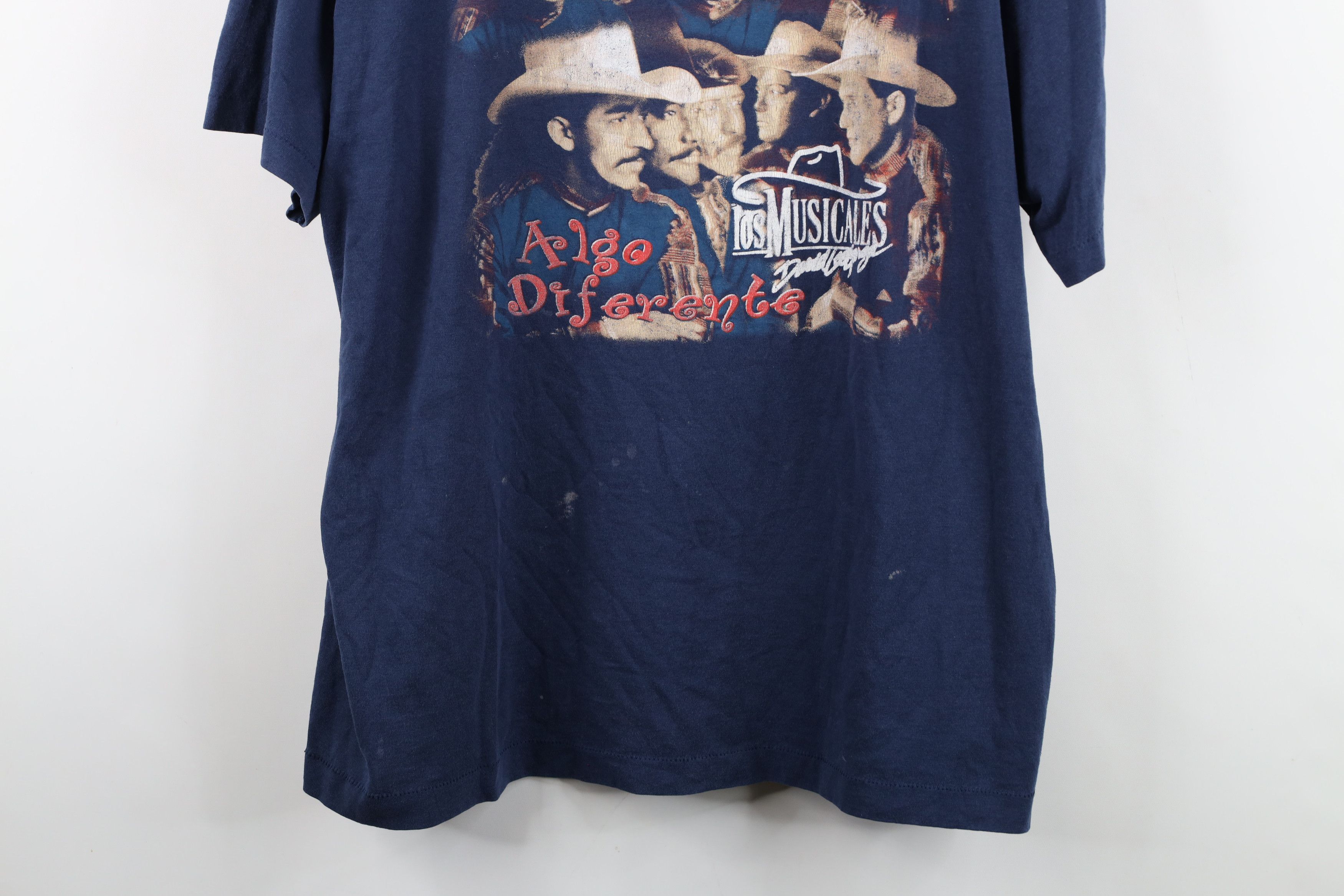 Vintage Vintage 90s Los Musicales David Lee Garza Algo T-Shirt Size US XL / EU 56 / 4 - 3 Thumbnail