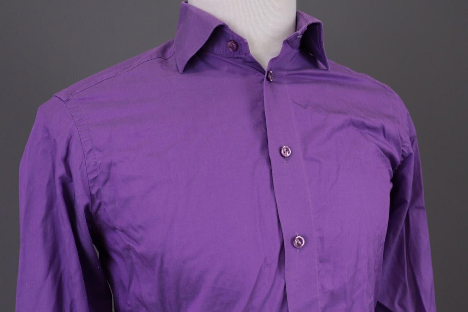Eton Eton Contemporary Purple Sweden Shirt Size 38 / 15 Size US M / EU 48-50 / 2 - 6 Thumbnail