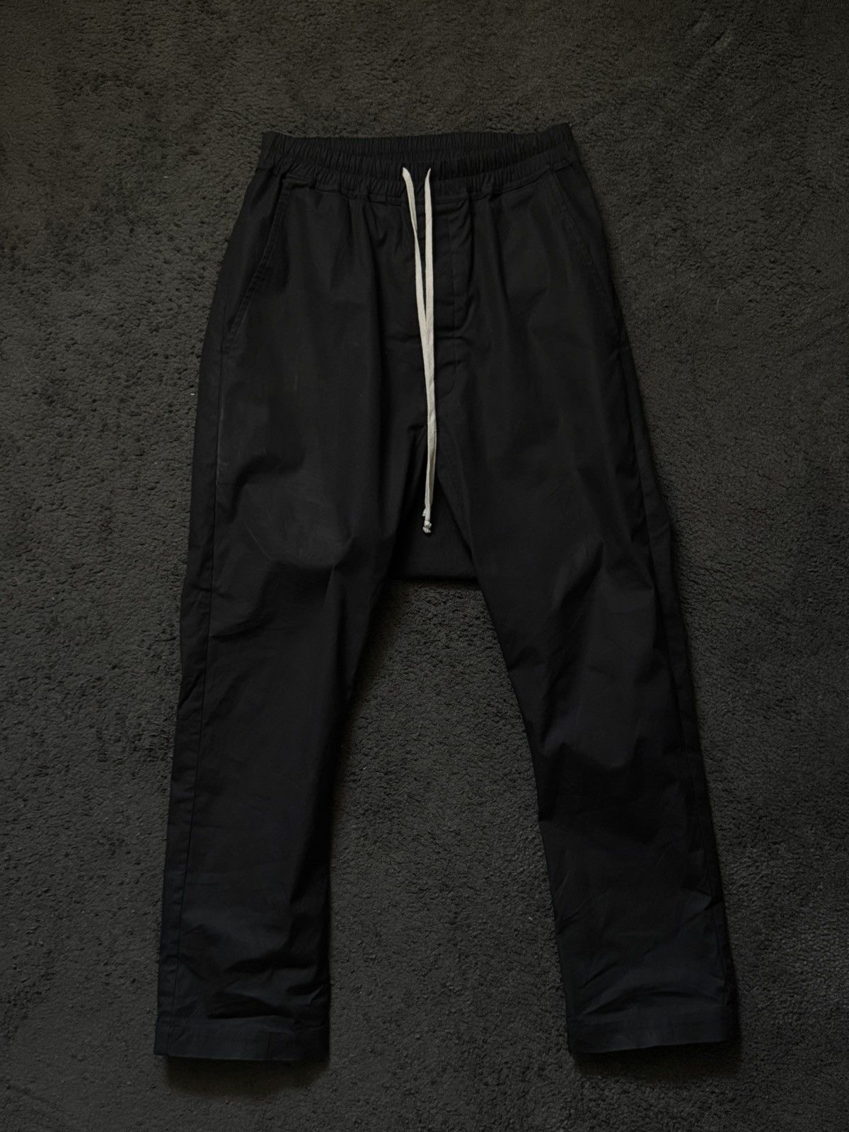 Rick Owens Rick Owens SS24 “Lido” Drawstring Drop-crotch Trousers Size US 32 / EU 48 - 1 Thumbnail