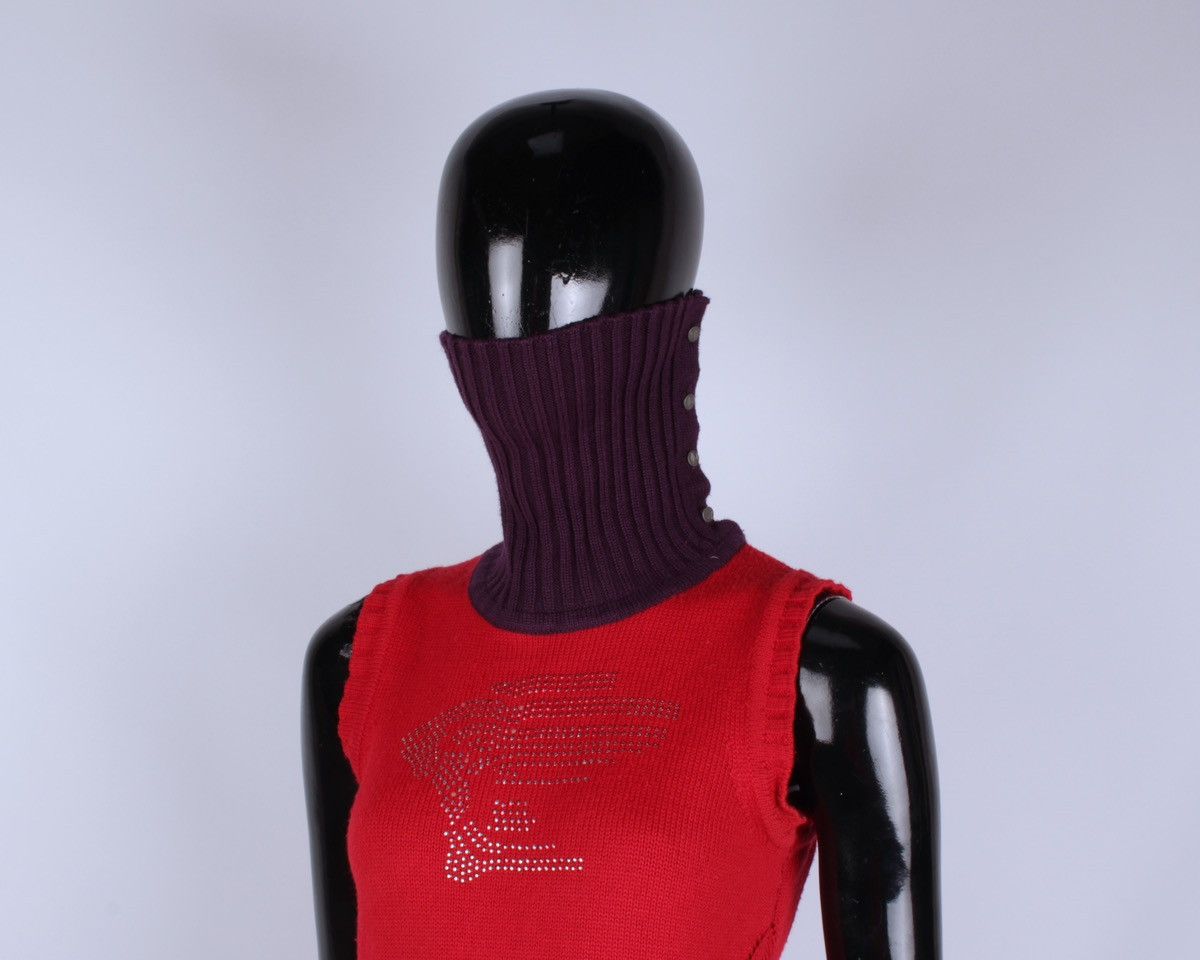 Designer × Versace × Vintage VERSACE Sport Vintage Wool Sleeve Less Sweater High Neck Size S / US 4 / IT 40 - 7 Thumbnail