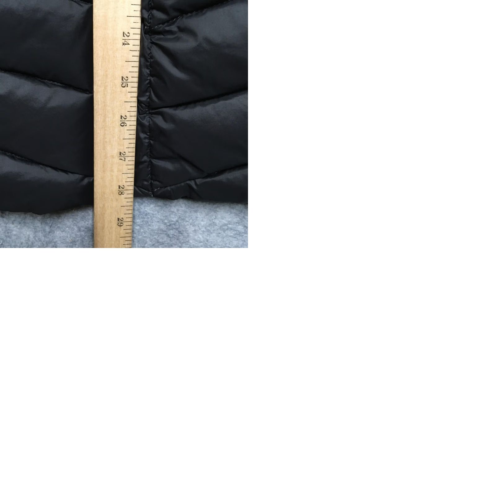 Lands' End Lands' End Puffer Jacket Women L Tall Black Hooded Quilted Mid Length Winter Coat Size L / US 10 / IT 46 - 9 Thumbnail
