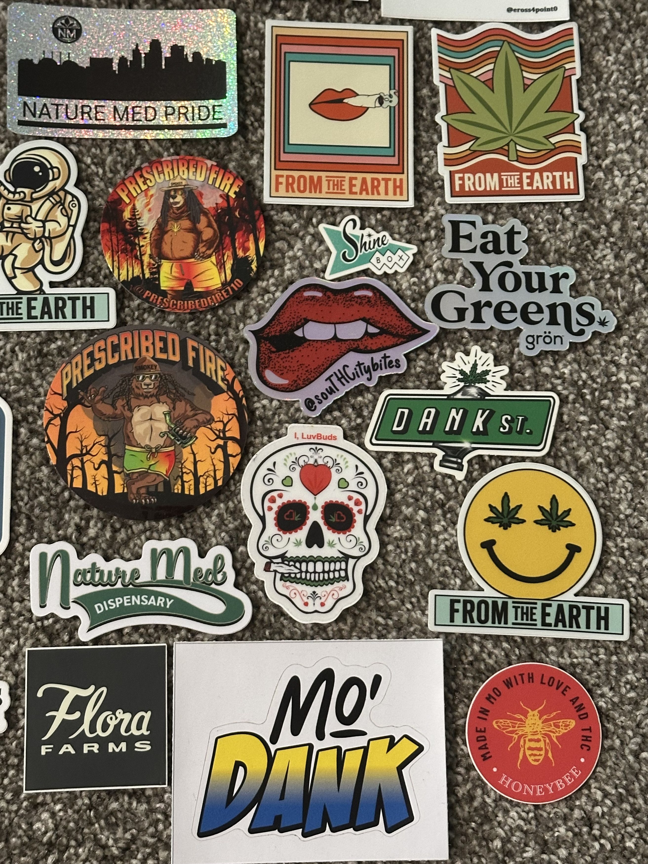Vintage 30 Assorted Cannabis sticker lot Size ONE SIZE - 2 Thumbnail