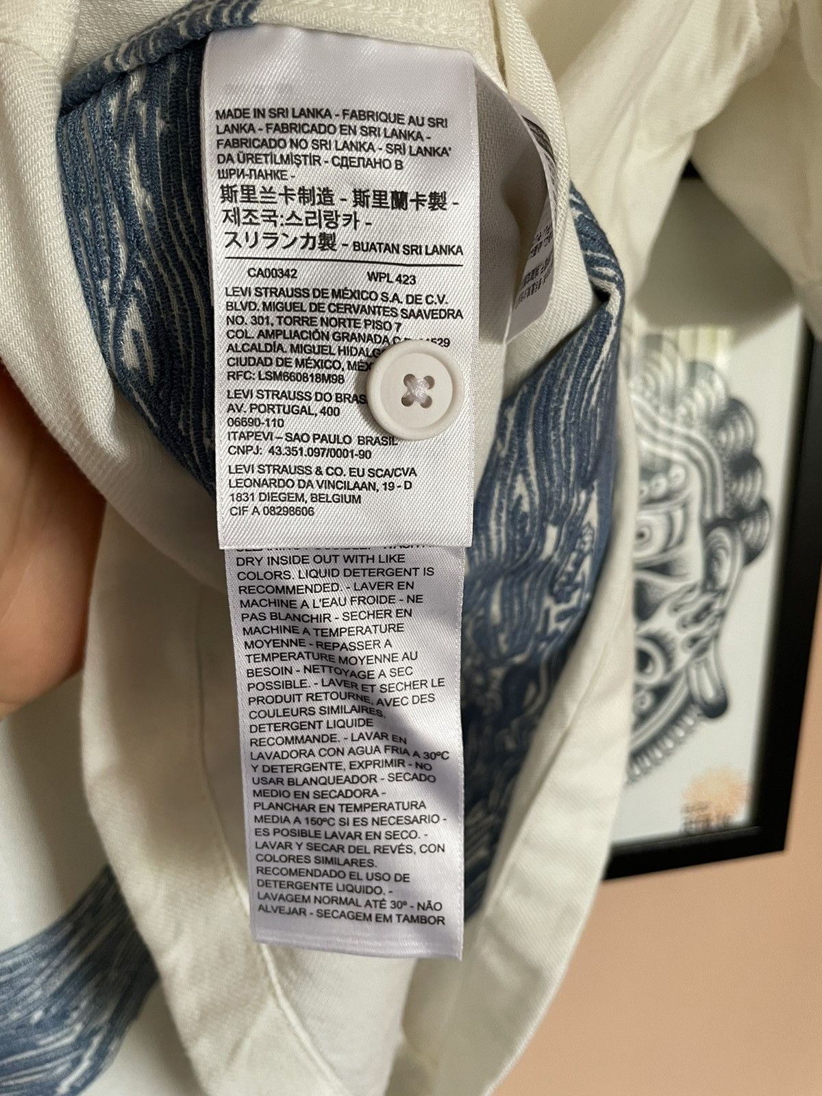 Levi's Levi’s Made & Crafted Wave Embroidery Camp Collar Overshirt Size US XL / EU 56 / 4 - 7 Thumbnail