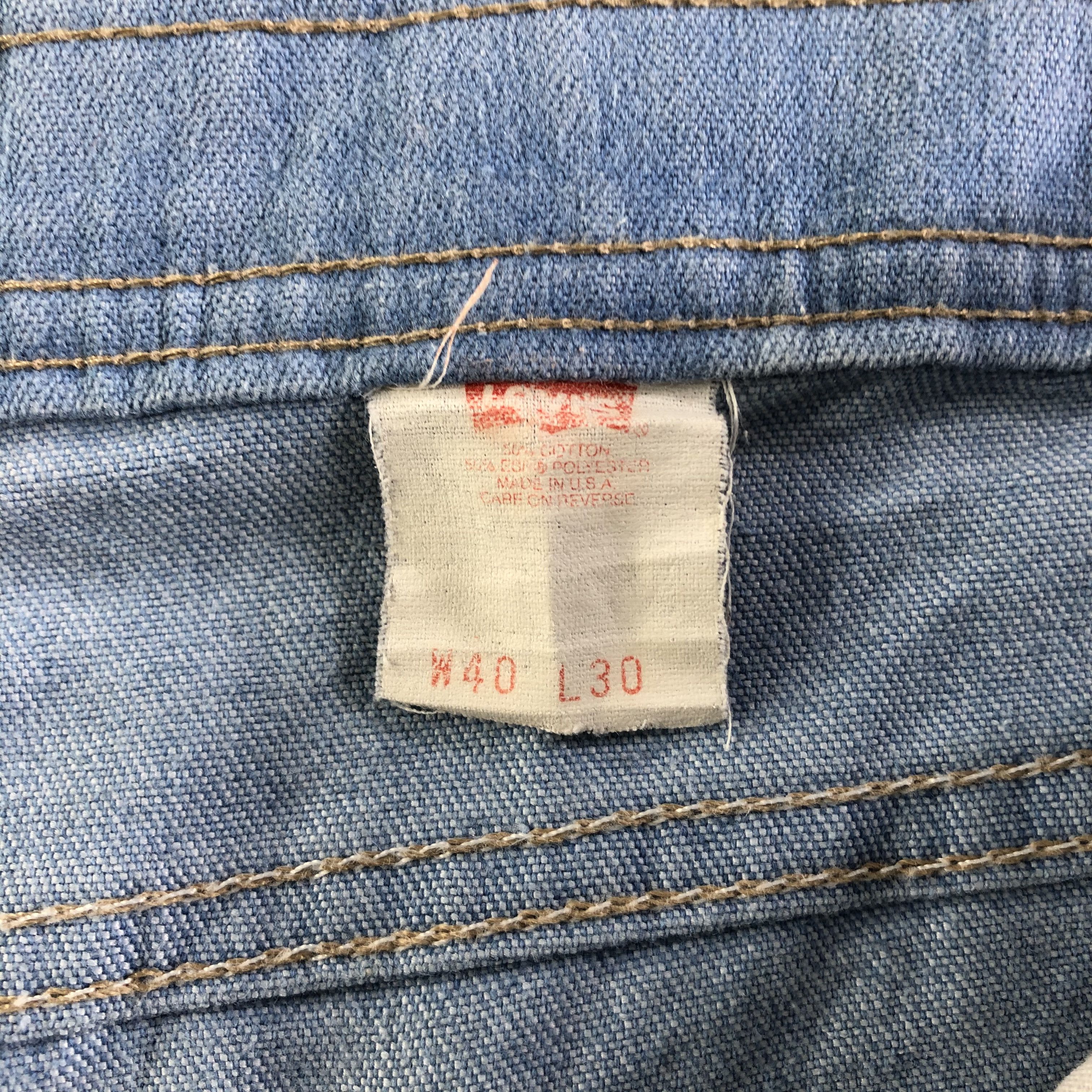 Levi's Vintage Blue Wash Levis Jeans-J4389 Size US 37 - 10 Thumbnail