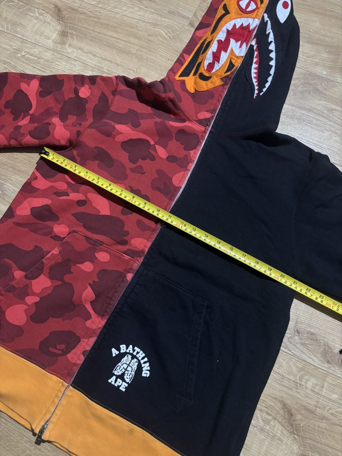 Bape BAPE TIGER SHARK CAMO FULL ZIP HOODIE Size US XL / EU 56 / 4 - 10 Thumbnail