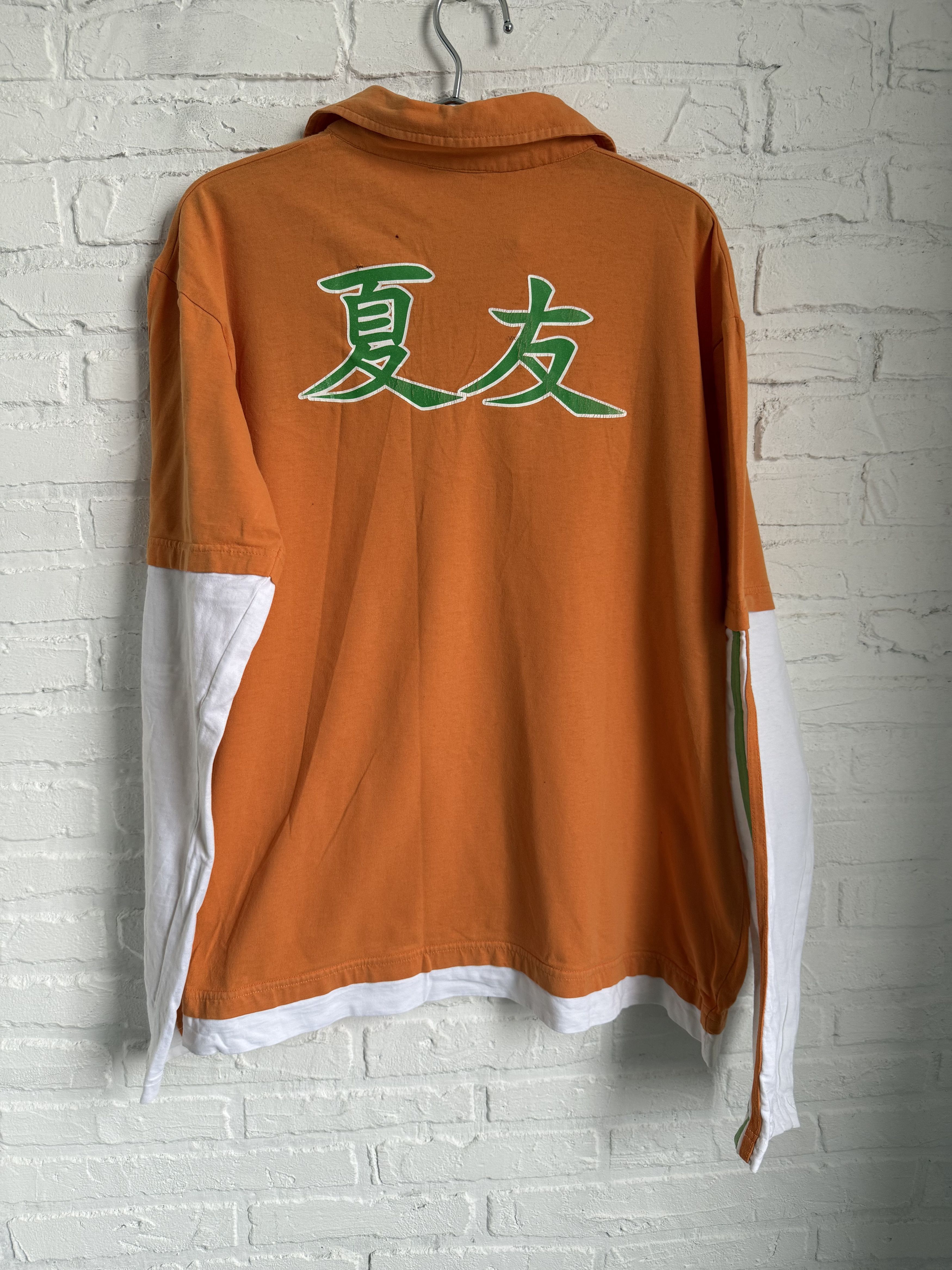 Other Vintage Y2K Fishbone orange long sleeve t-shirt layered Asia Size US L / EU 52-54 / 3 - 2 Thumbnail