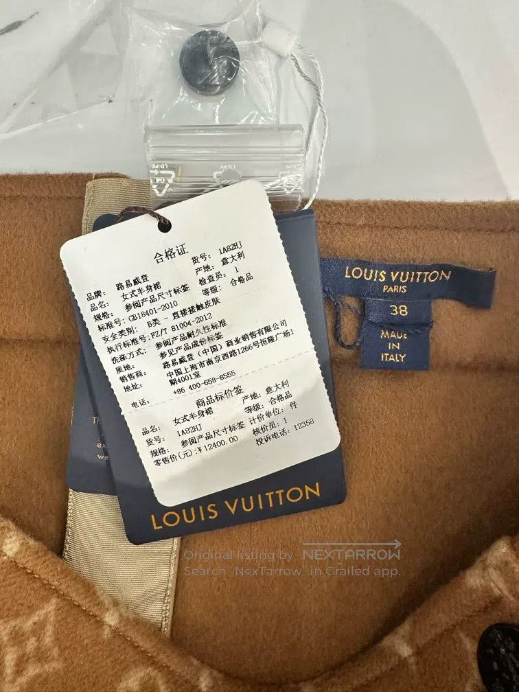Louis Vuitton Louis Vuitton Brown full logo skirt Size 37" - 3 Thumbnail