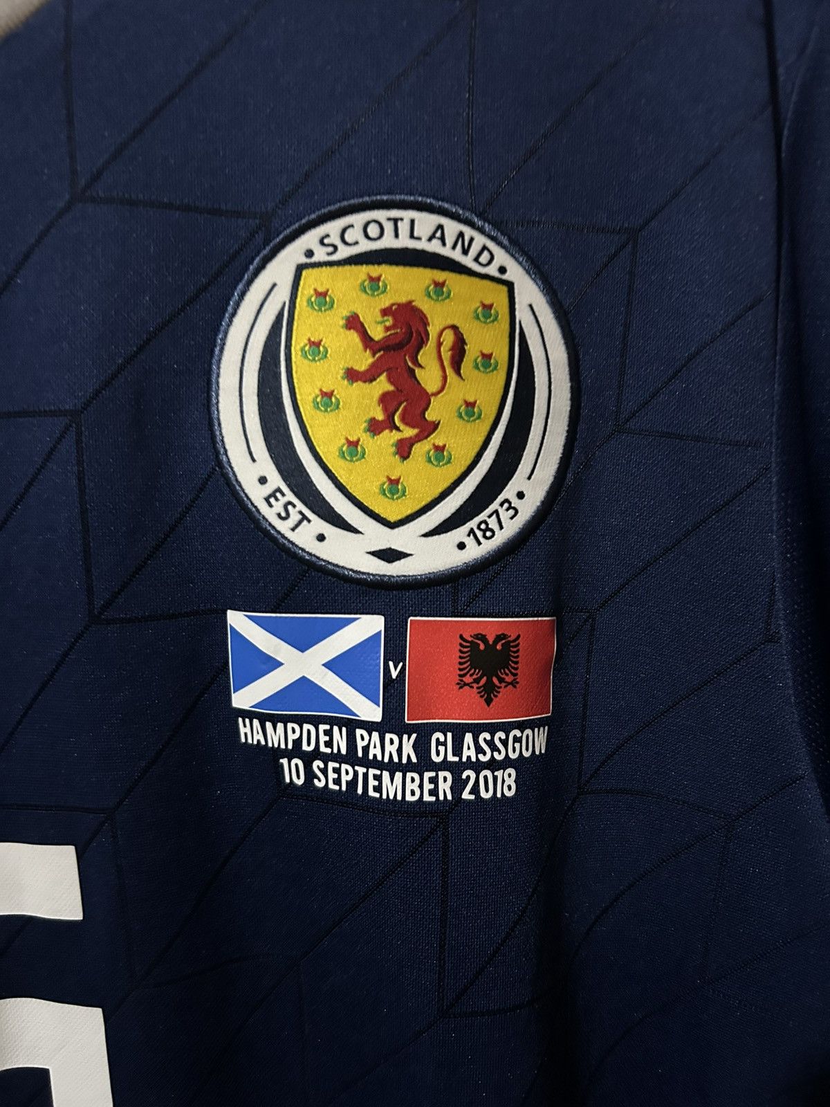 Adidas Jersey Scotland Home 2018 Kieran Tierney Size US L / EU 52-54 / 3 - 3 Thumbnail
