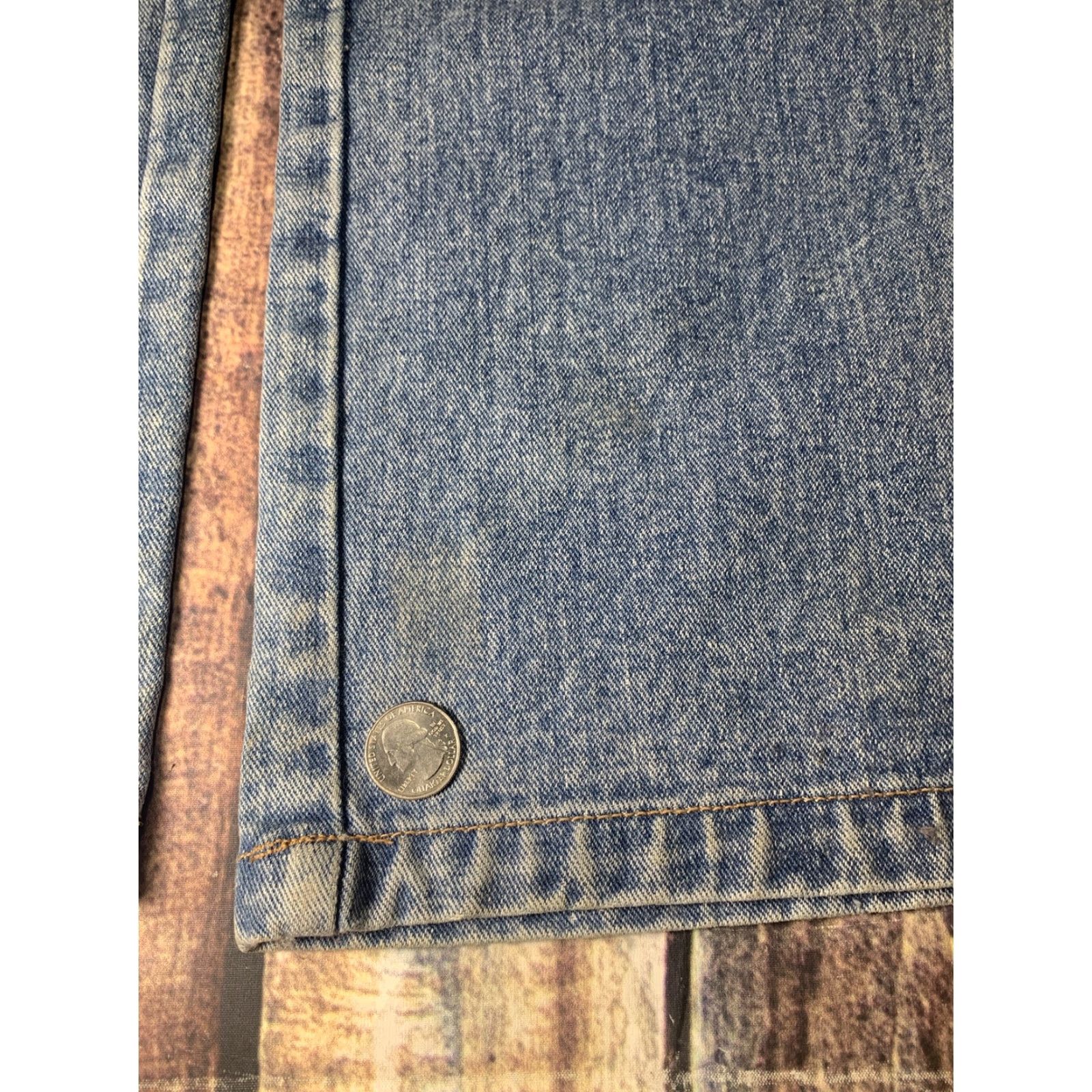 Denime Old Mill Jeans Men 5 Pocket Denim Relaxed Fit 38x36 Straight Leg Cotton Blue Blue Jeans, 5-Pocket, Regular Size, Mens, Vintage: No, Casual Work Size US 38 / EU 54 - 2 Thumbnail