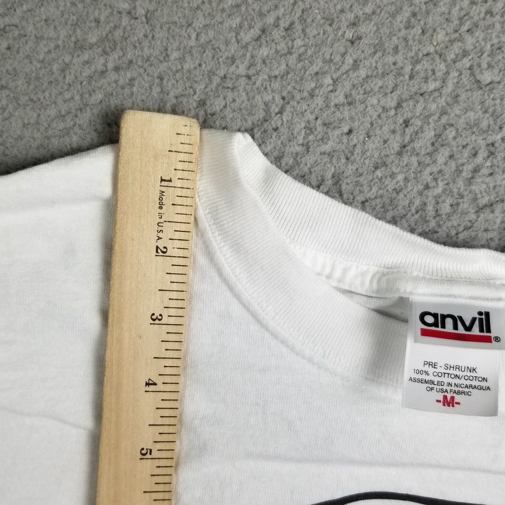 Anvil Jesus Christ T-Shirt Men Medium White 90s Funny Religious Streetwear Size US M / EU 48-50 / 2 - 3 Thumbnail
