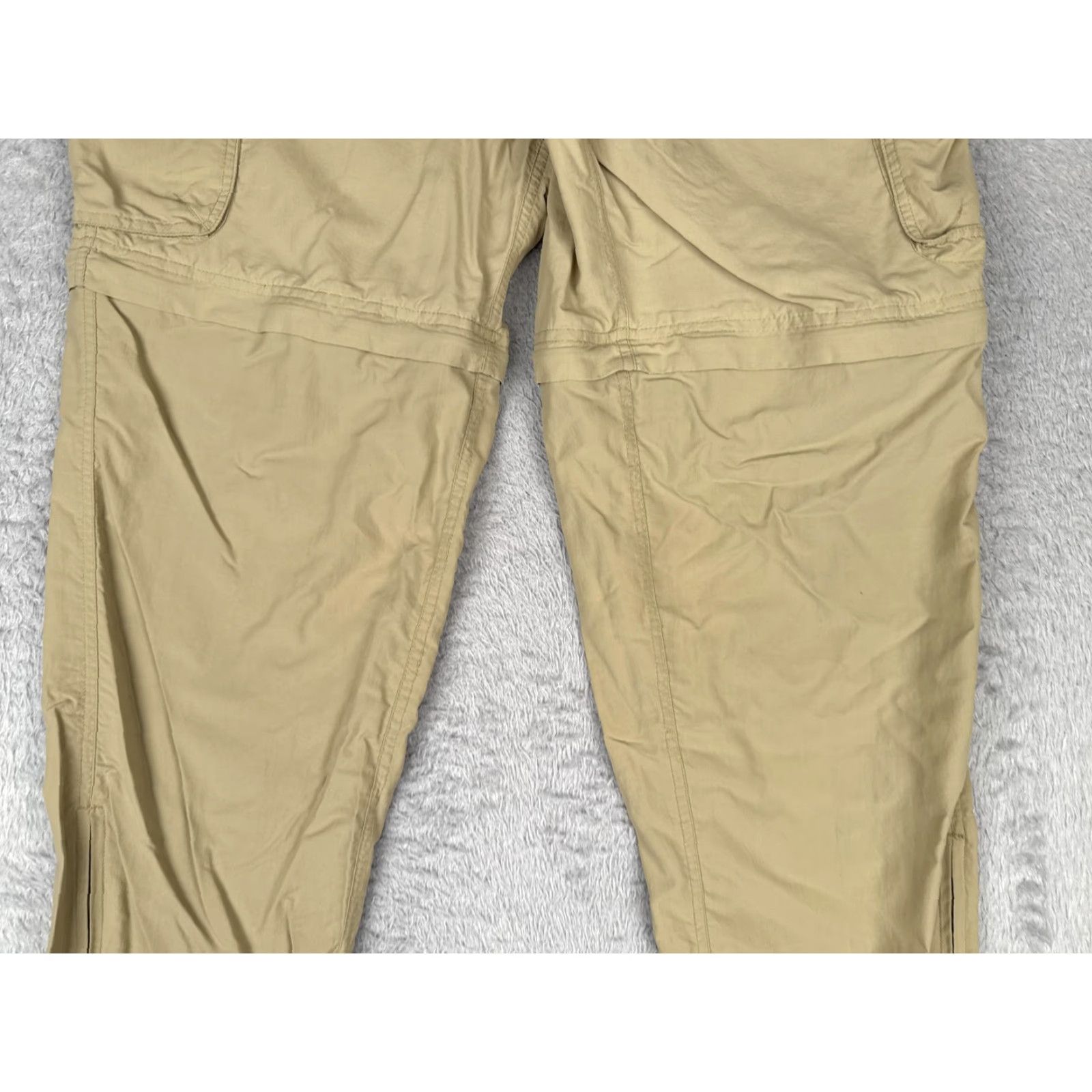 Vintage CVetasse Pants Mens Large Tan Nylon Cargo Hiking Outdoor Zip Ankle Trekking Pants Size US 33 - 3 Thumbnail