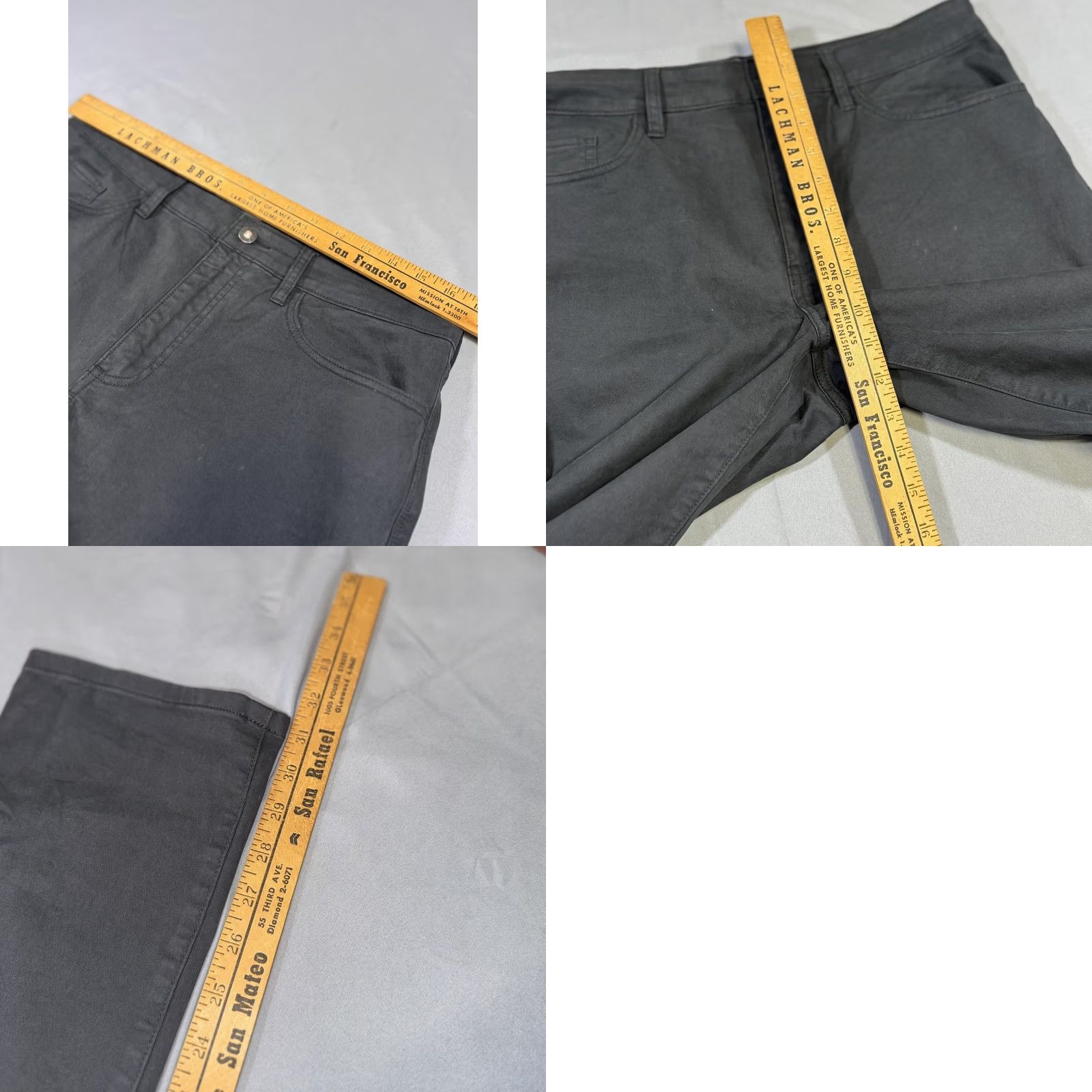 Flint And Tinder Flint and Tinder Pants Mens 32x32 Gray Athletic Tapered Fit Chino Stretch Jeans Size US 32 / EU 48 - 8 Thumbnail
