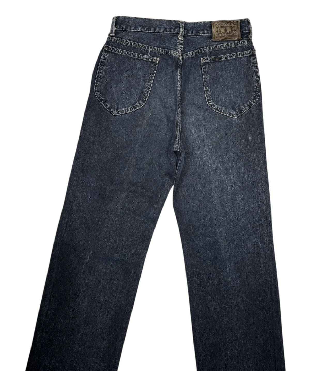 14th Addiction × Edwin × If Six Was Nine VINTAGE EDWIN INDIGO DYE LOOSE FIT DISTRESSED DENIM JEANS Size US 30 / EU 46 - 6 Thumbnail