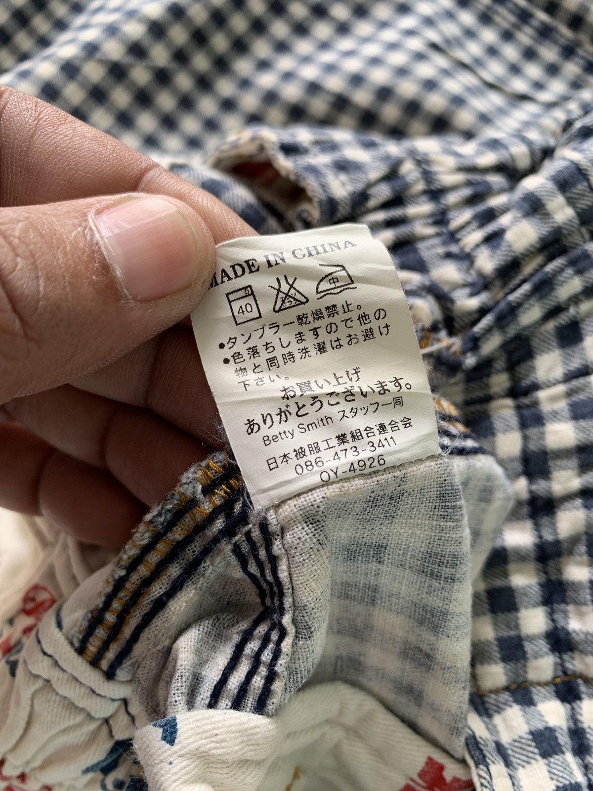 Japanese Brand Betty smith checkered unique pants Size 28" / US 6 / IT 42 - 10 Thumbnail