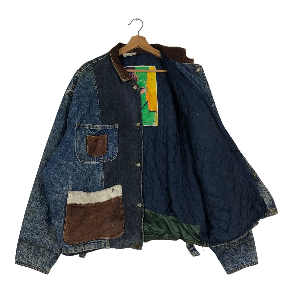 Japanese Brand 🔥VINTAGE BIKER LEATHER JACKET NUOVA FORMULA DAVID PEYSEP Size US L / EU 52-54 / 3 - 13 Thumbnail