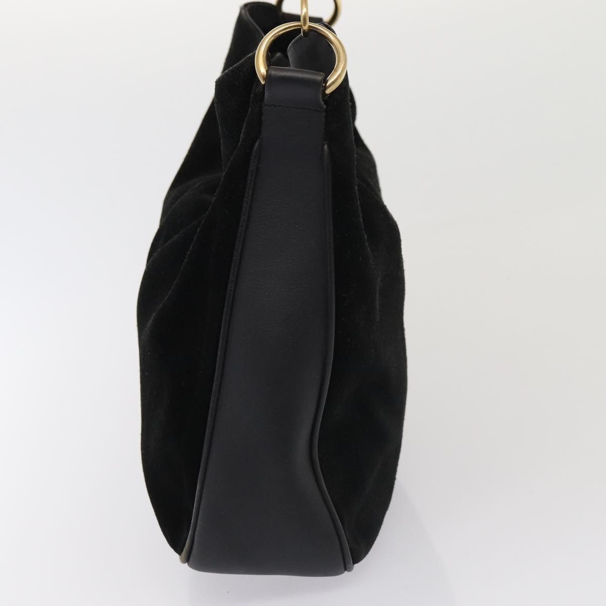 Gucci GUCCI Bamboo Handbag Suede Black Size ONE SIZE - 4 Thumbnail
