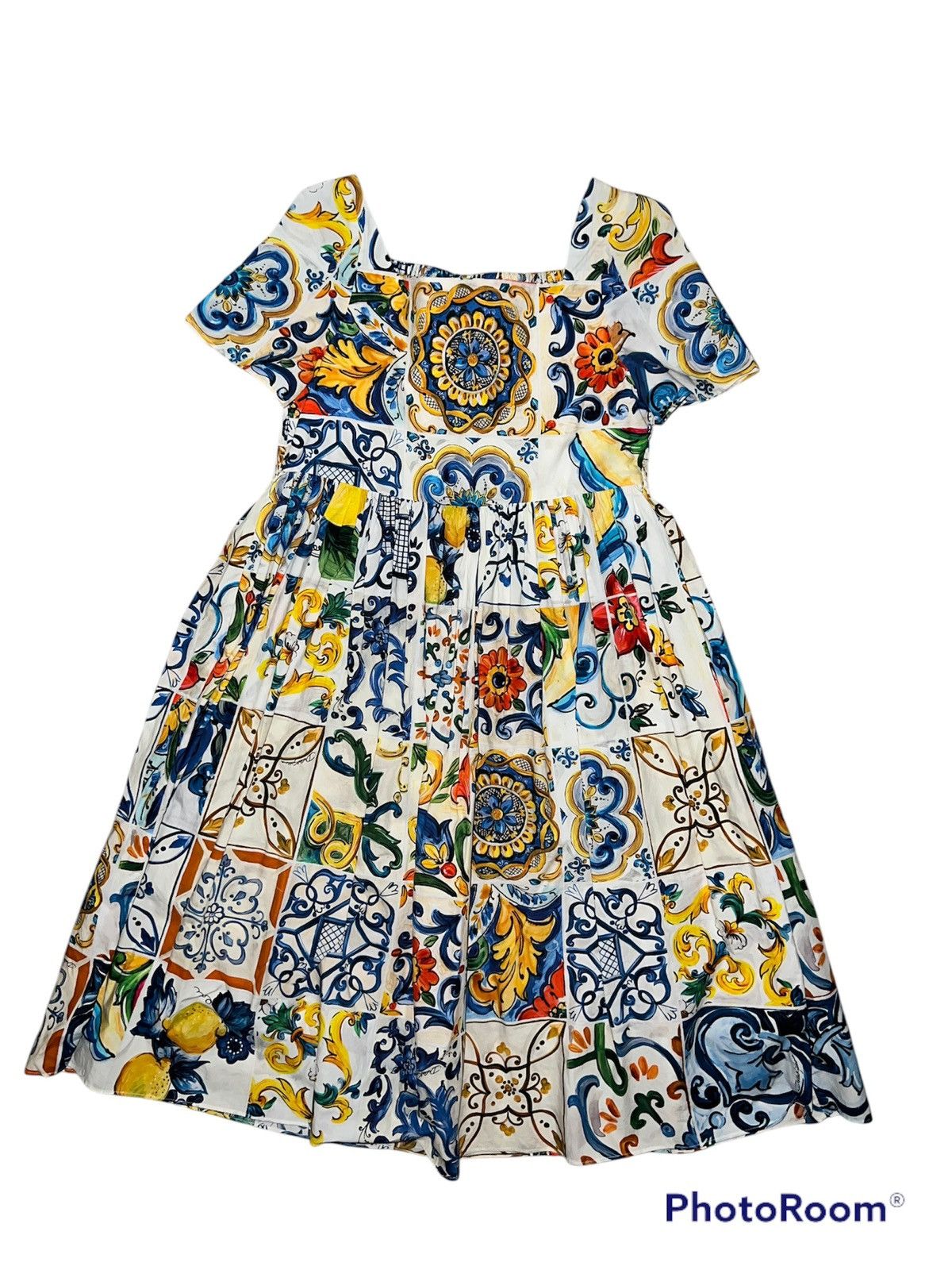 Dolce & Gabbana Dolce&Gabbana I Love Maiolica Dress🌸💖 Size S / US 4 / IT 40 - 1 Thumbnail