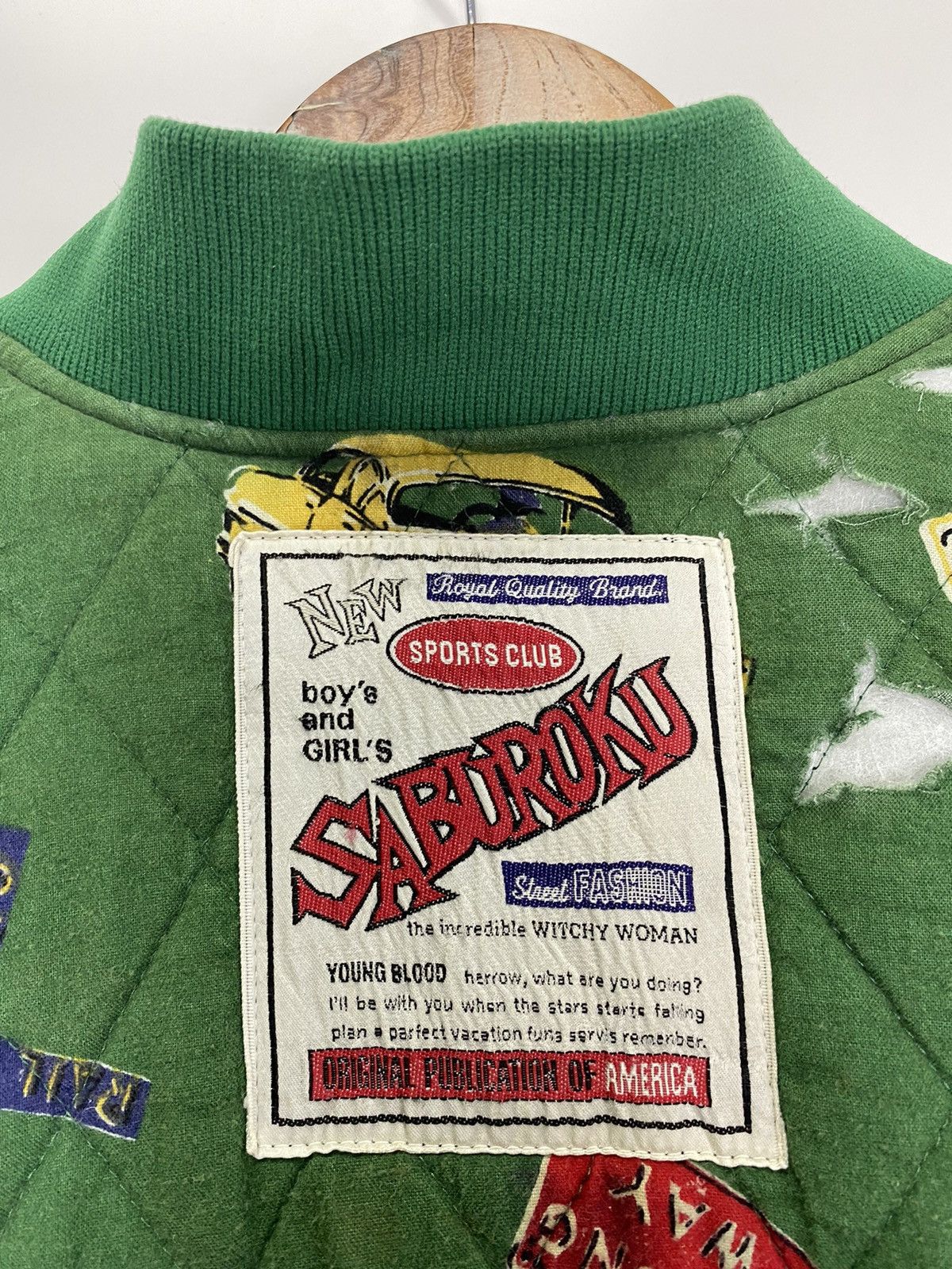 Japanese Brand × Vintage Vintage Saburoku Bomber Jacket Size US XL / EU 56 / 4 - 20 Thumbnail