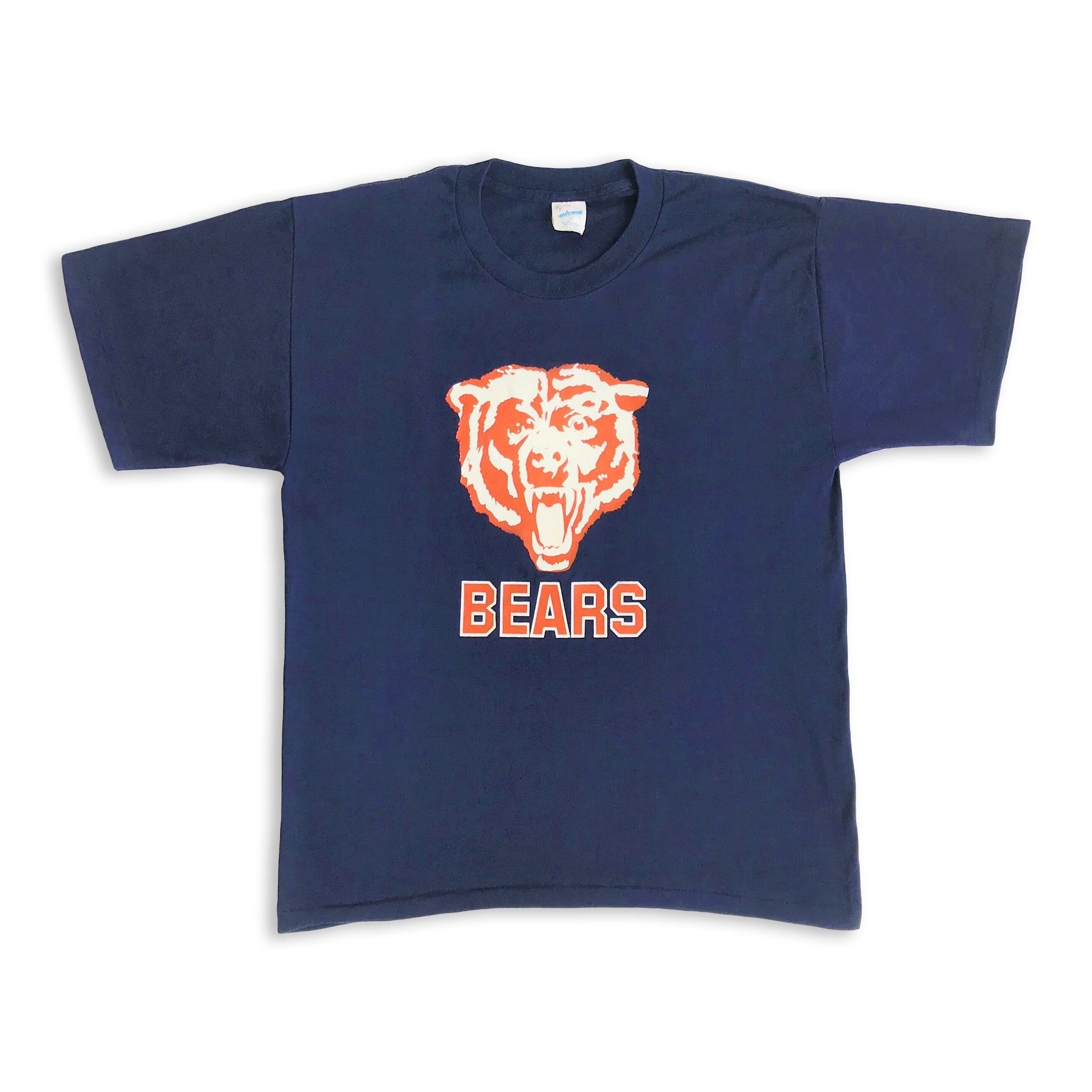 Vintage 80s 90s CHICAGO BEARS T shirt Single stitch Tee Made in USA Size US M / EU 48-50 / 2 - 2 Thumbnail