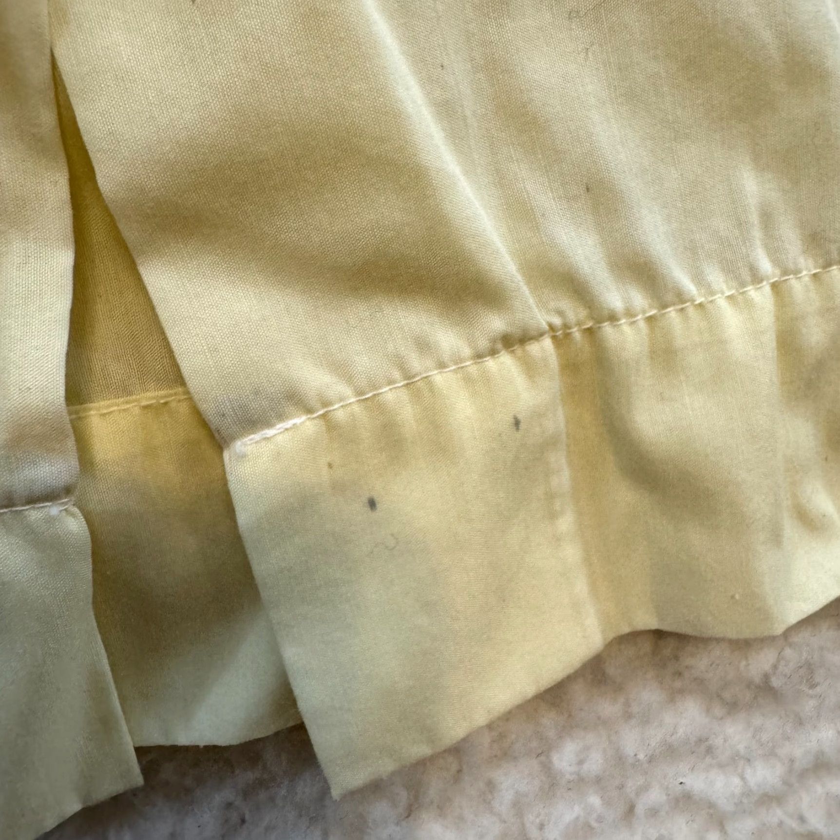 Vintage VINTAGE 80s Nightgown Dress Yellow Grandma Cottagecore Prairie M/L Womens Size L / US 10 / IT 46 - 6 Thumbnail