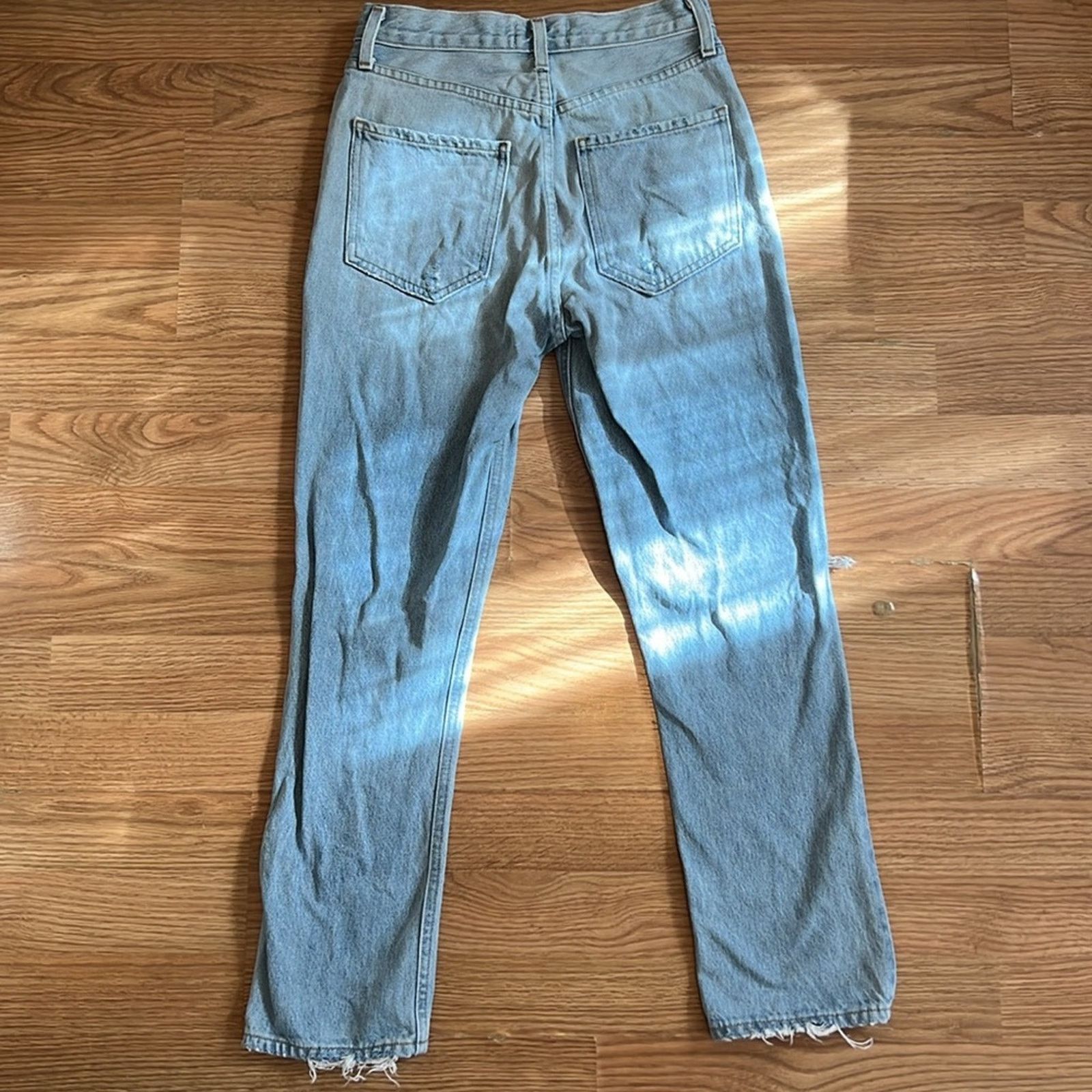 Agolde Agolde Riley High Rise Straight Crop Jeans Size 24" / US 00 / IT 34 - 10 Thumbnail