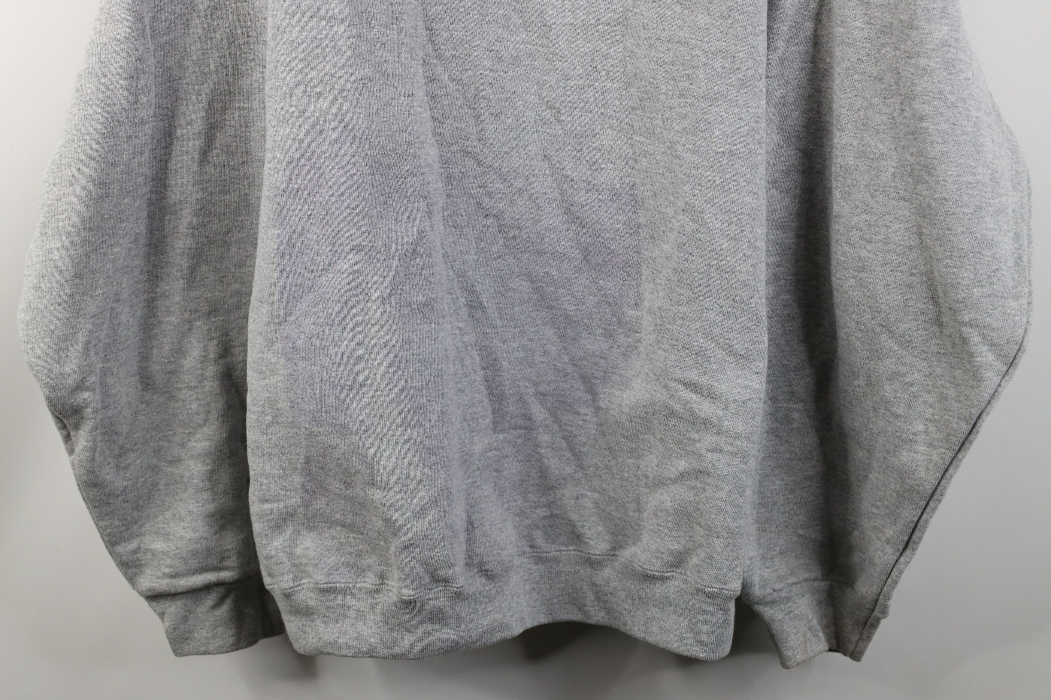 Vintage Vintage 90s Streetwear Blank Heavy Sweatshirt Heather Gray Size US XXL / EU 58 / 5 - 3 Thumbnail