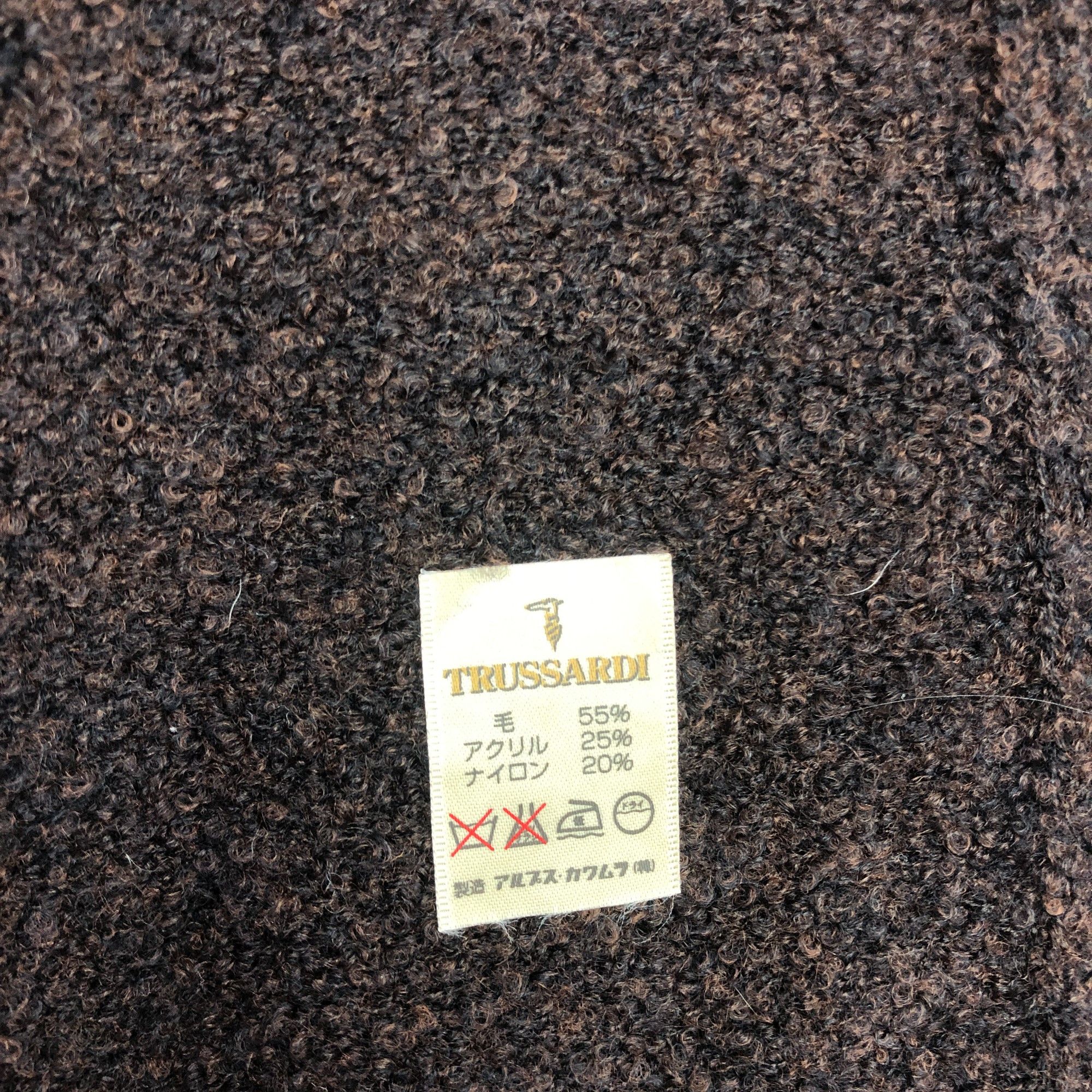 Trussardi Vintage Trussardi Scarf Muffler Wool Cashmere Scarves Size ONE SIZE - 5 Thumbnail