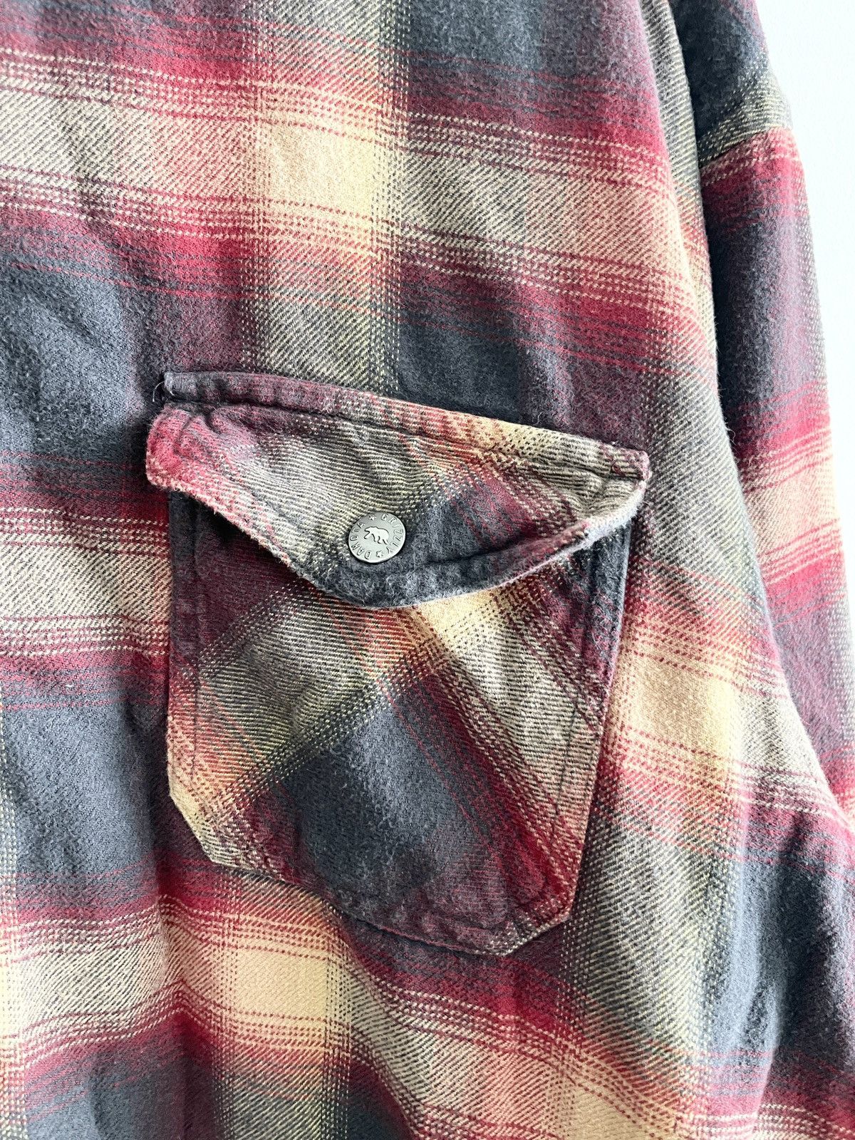 Other STEAL! Vintage Grizzly Mountain Plaid Flanner Shirt Jacket Size US XXL / EU 58 / 5 - 4 Thumbnail