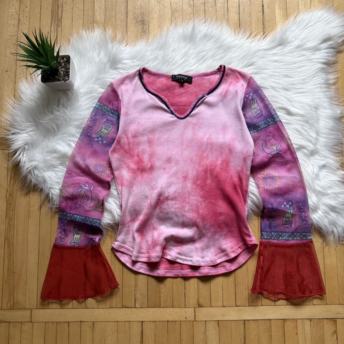 Hysteric Glamour 📌 Crazy Friponne Paris Cop Copine vibe Graphic Long Sleeve Size M / US 6-8 / IT 42-44 - 1 Thumbnail