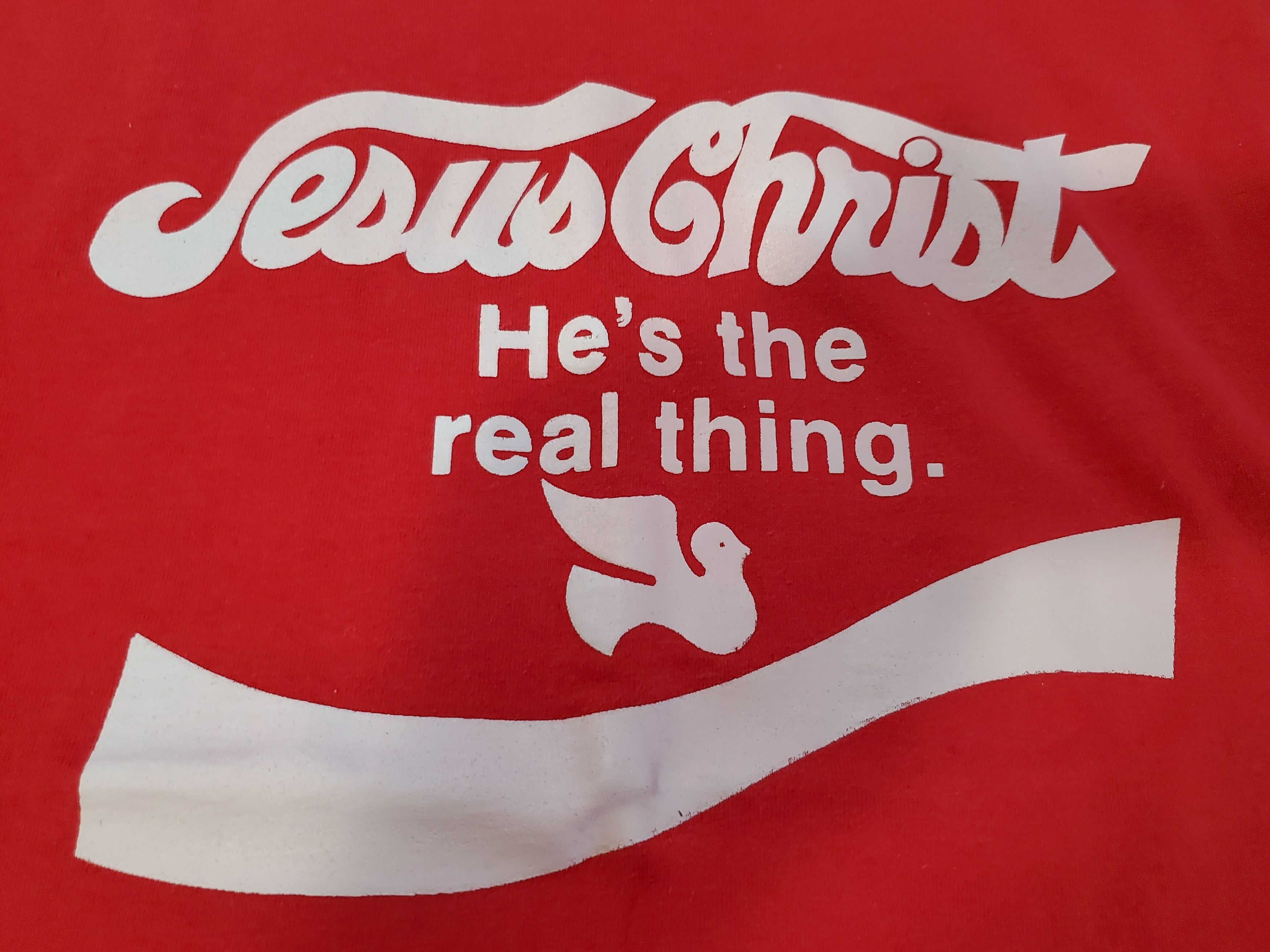 Vintage Vintage religious jesus christ coca cola design Size US M / EU 48-50 / 2 - 2 Thumbnail